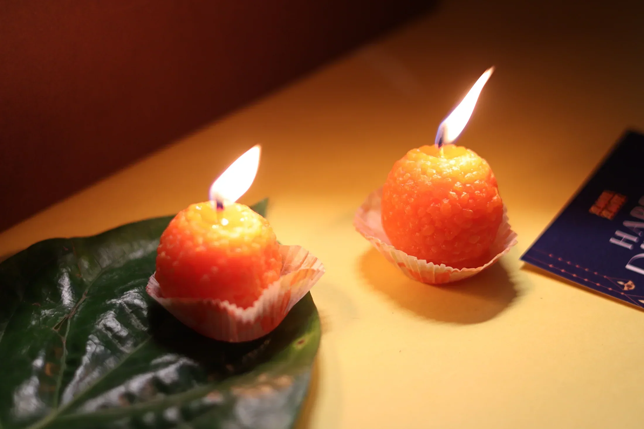 Handmade Motichoor laddoo Diyas (Set Of 2) - Image 2