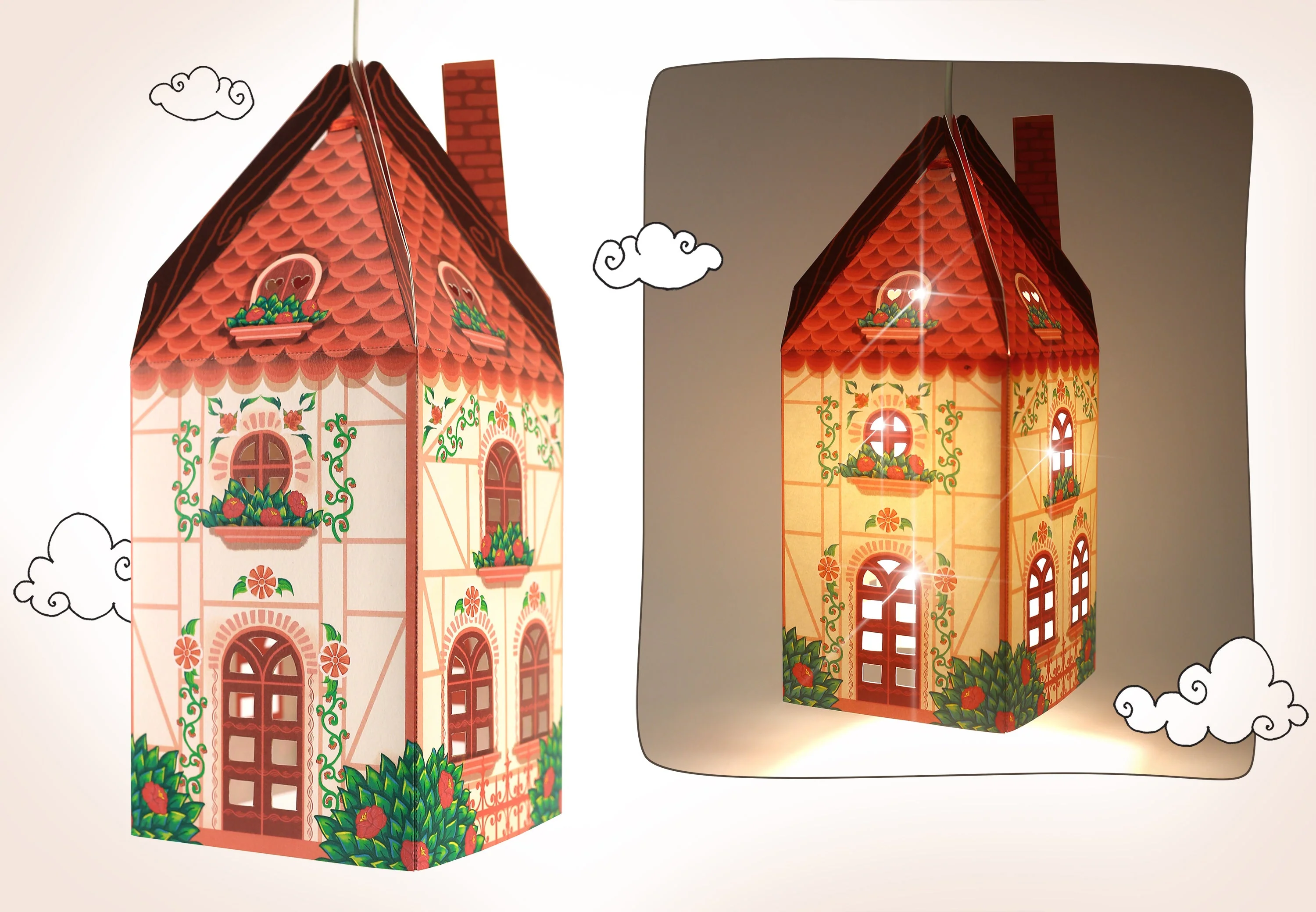 Happy Home DIY Paper Lamp Shade