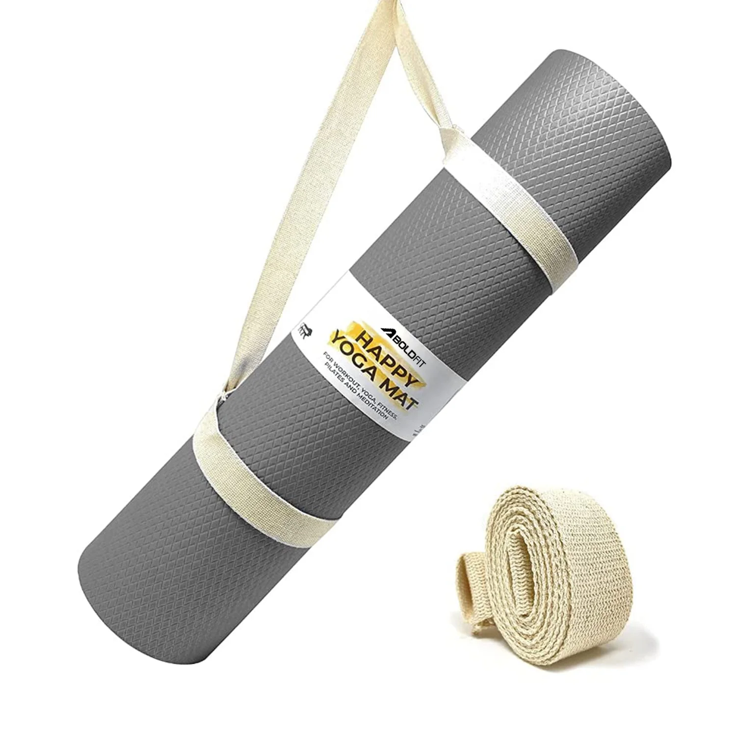 Happy Yoga Mat - Steel Grey - Image 11