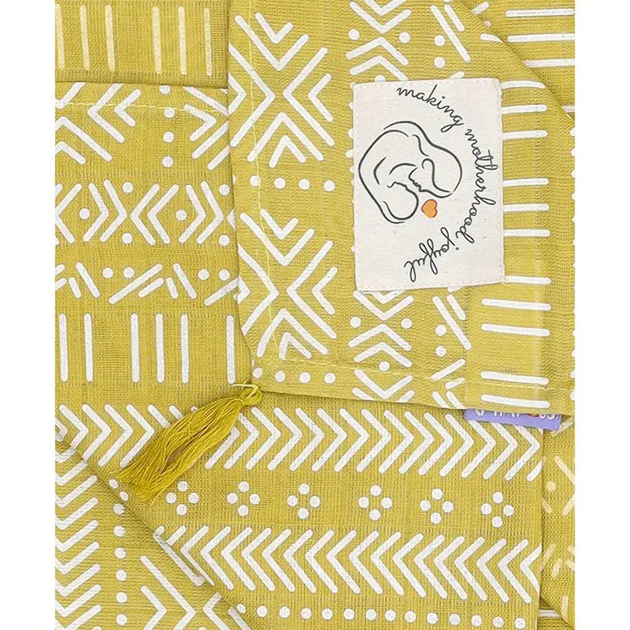 Harmony 2 Layer Muslin Nursing Cover Scarf - Green - Image 4