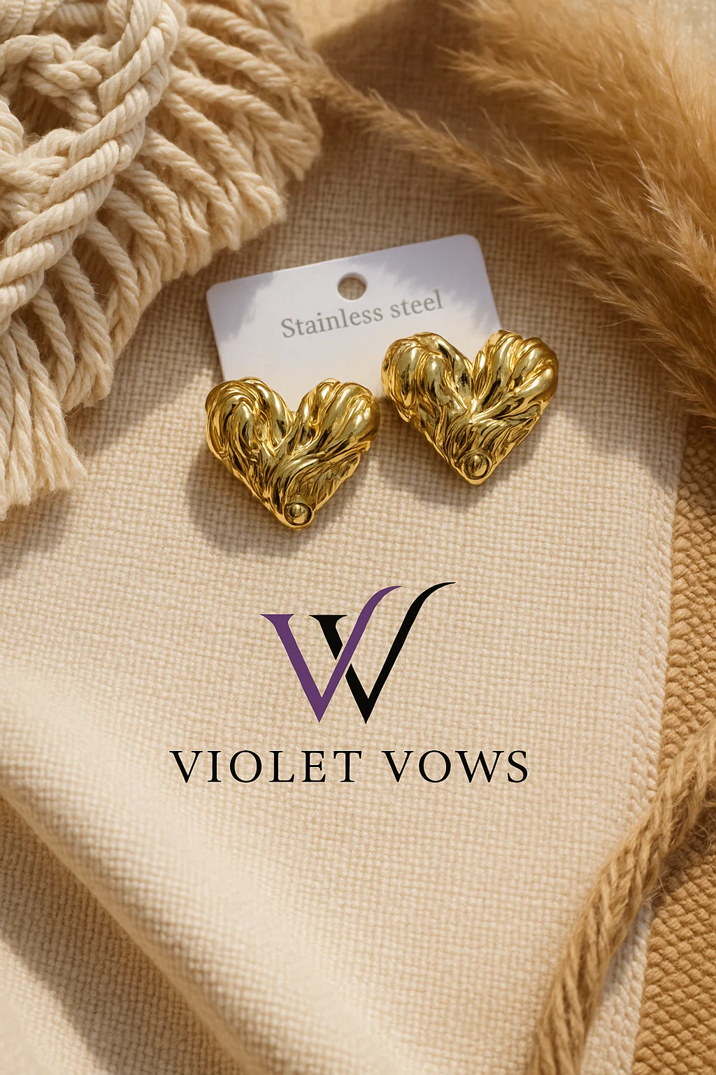 Heart Studs
