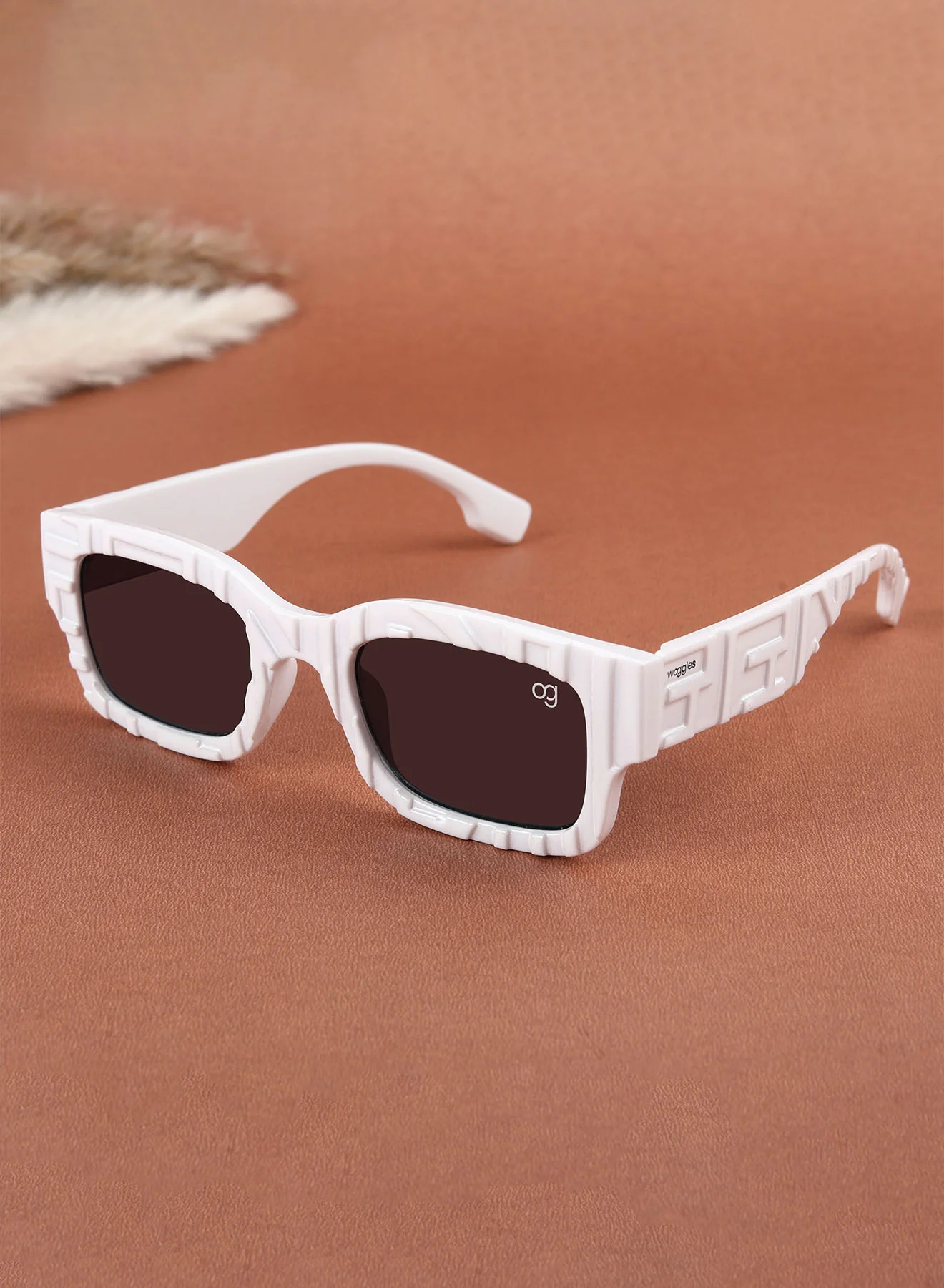 Hecate Pink kids Rectangle Kids Sunglasses - Image 6