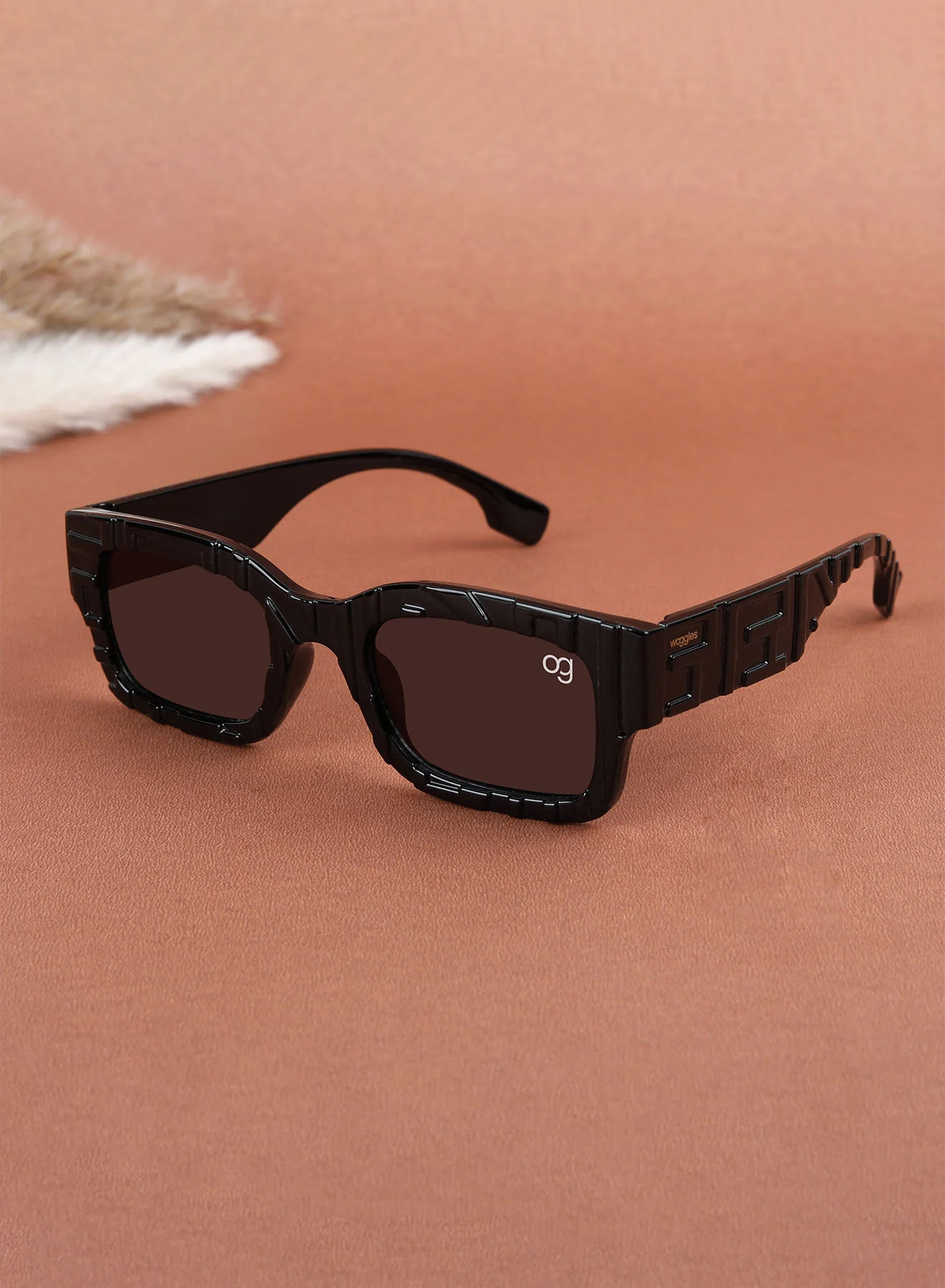 Hecate Pink kids Rectangle Kids Sunglasses - Image 7
