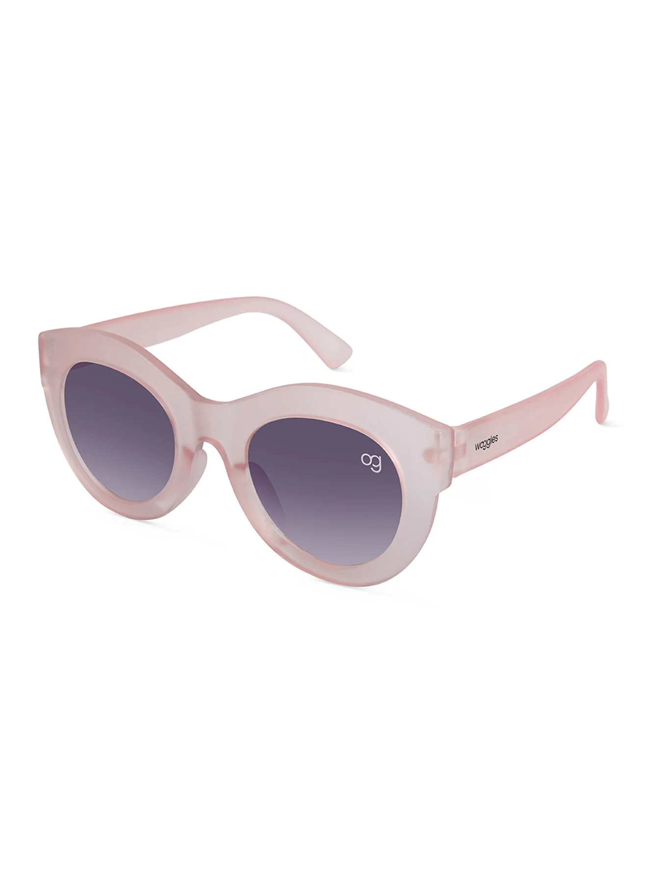 Helios Light Pink Round Kids Sunglasses - Image 11