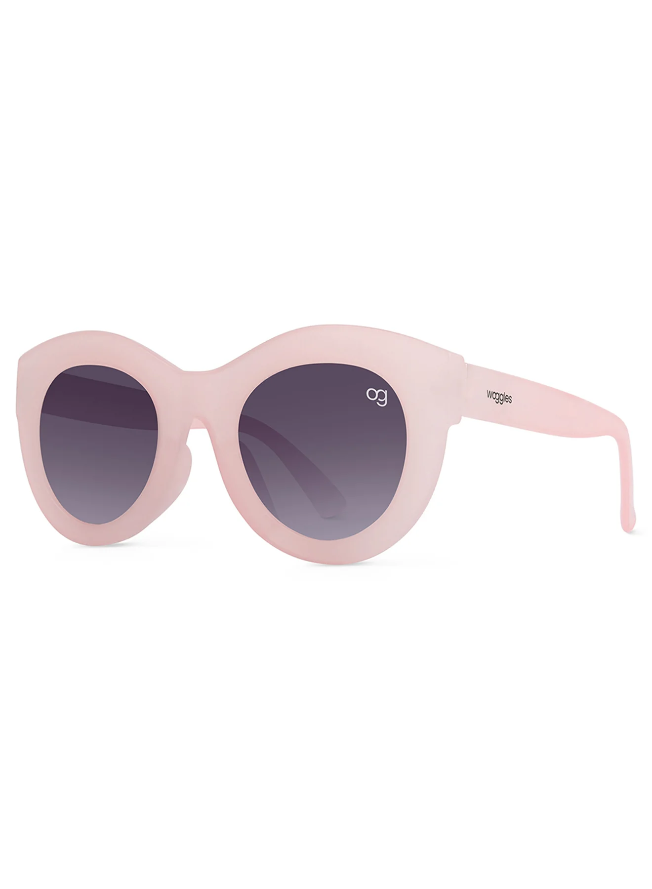Helios Light Pink Round Kids Sunglasses - Image 5
