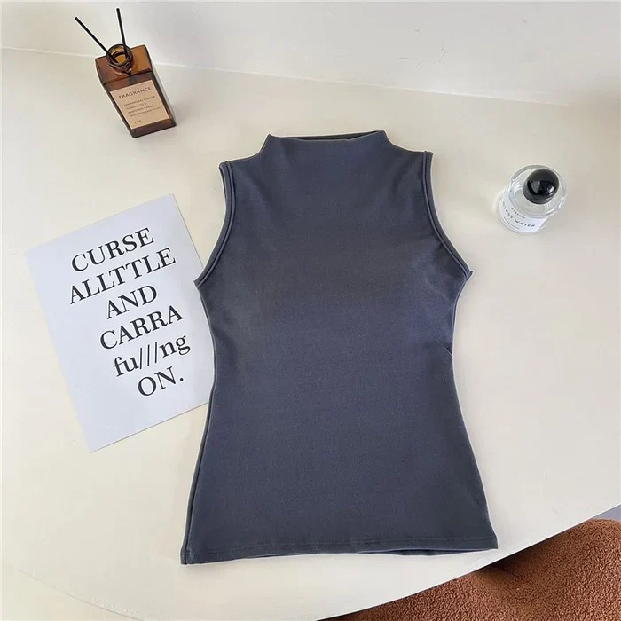 High Neck Padded Camisole Top - Image 2
