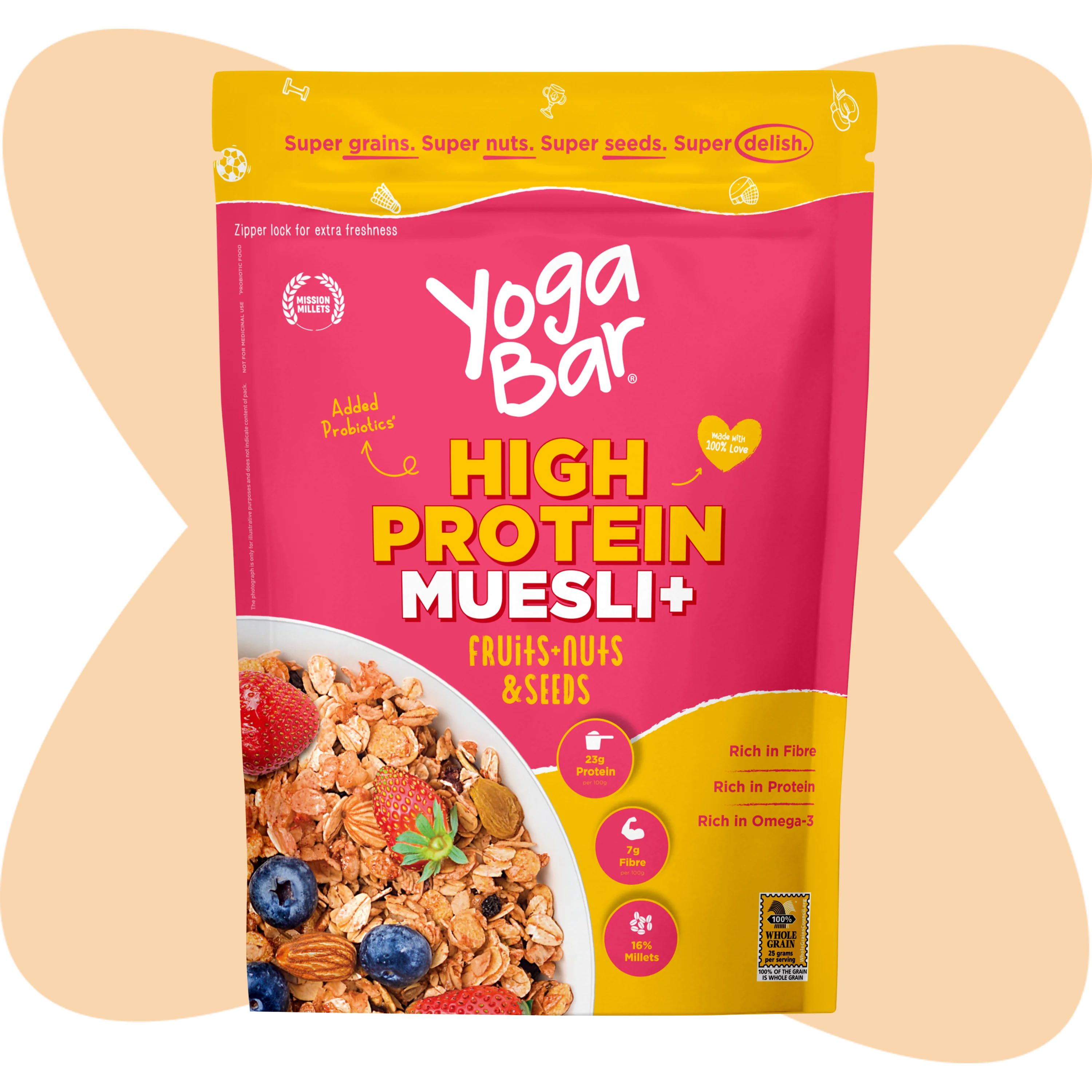 High Protein Muesli Fruits, Nuts & Seeds 350g 350g - Image 15