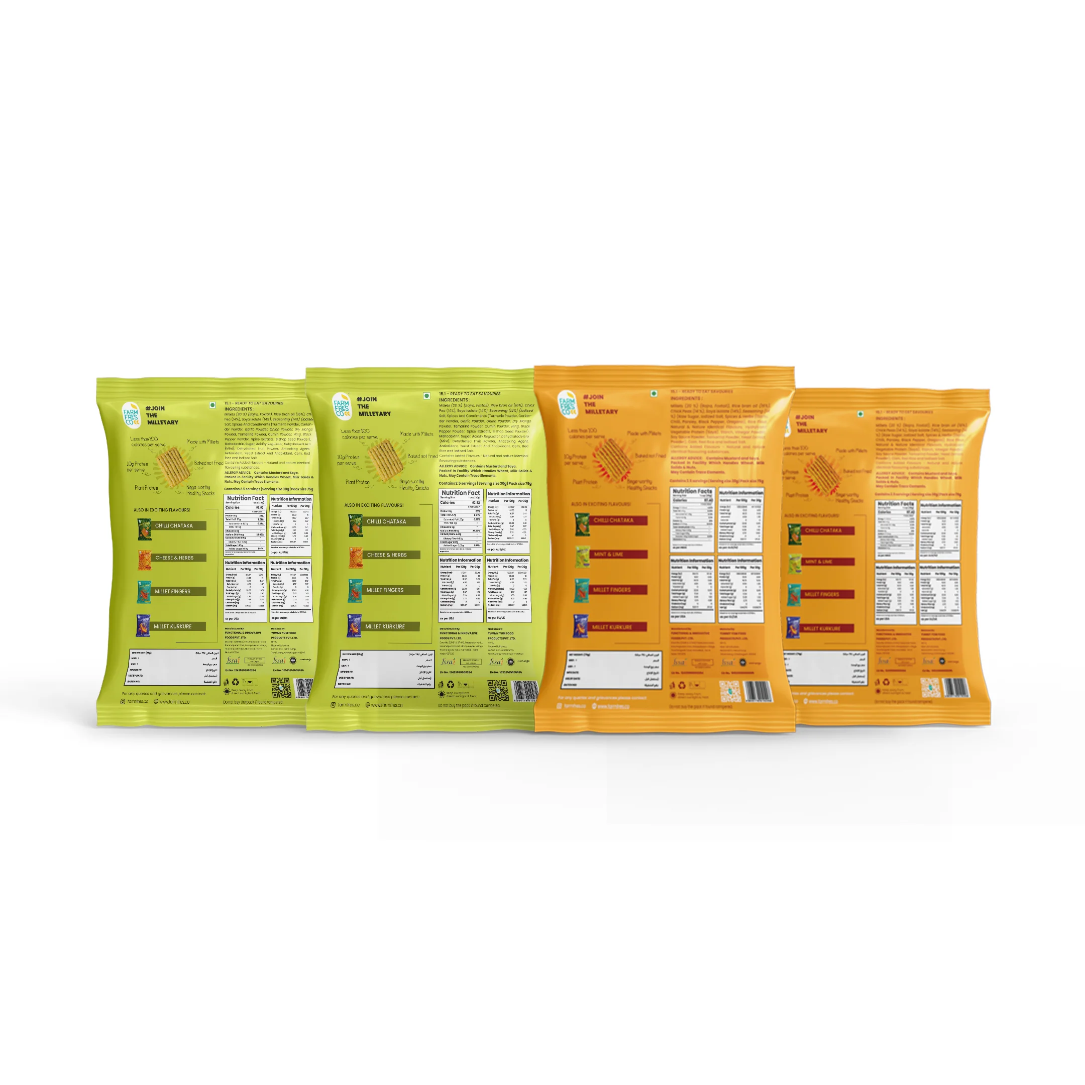High Protein Multigrain Chips Combo – Mint & Lime + Cheese & Herbs (4 Packs x 75g each) - Image 8