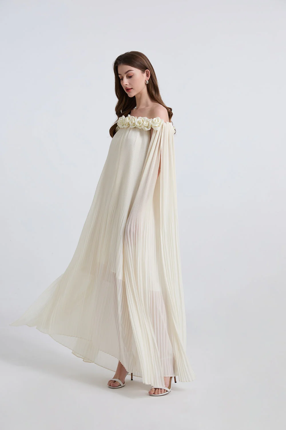 Hilton Chiffon Rose Dress - Image 8