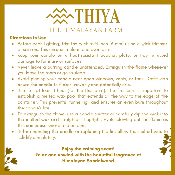 Himalayan Tranquility | Sandalwood Scented Candle | 100% Soy Wax Candle - Image 5