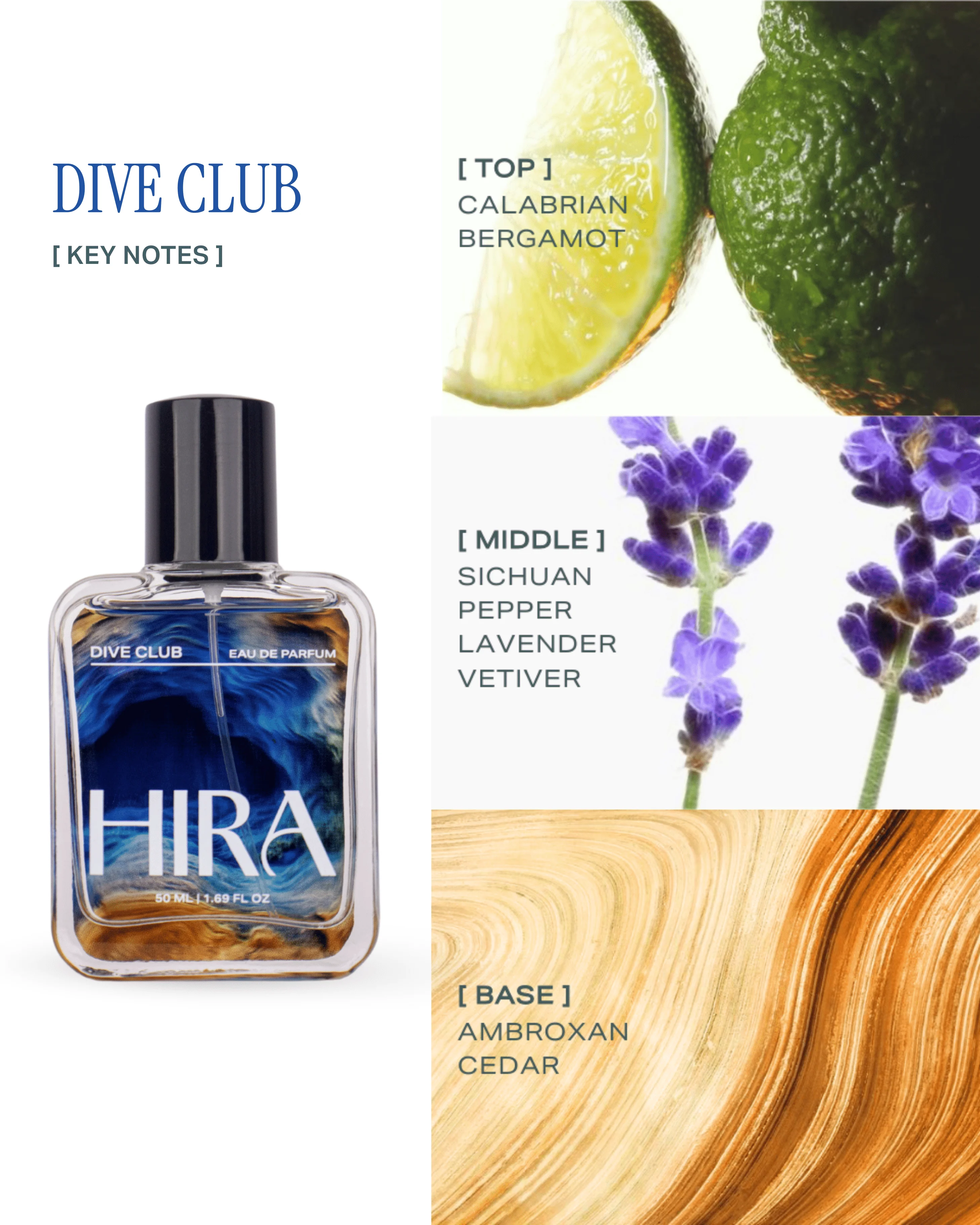 Hira Luxe Perfume Gift Set | Spicy, Woody, Citrus & Floral Notes |4 x 50ml - Image 5