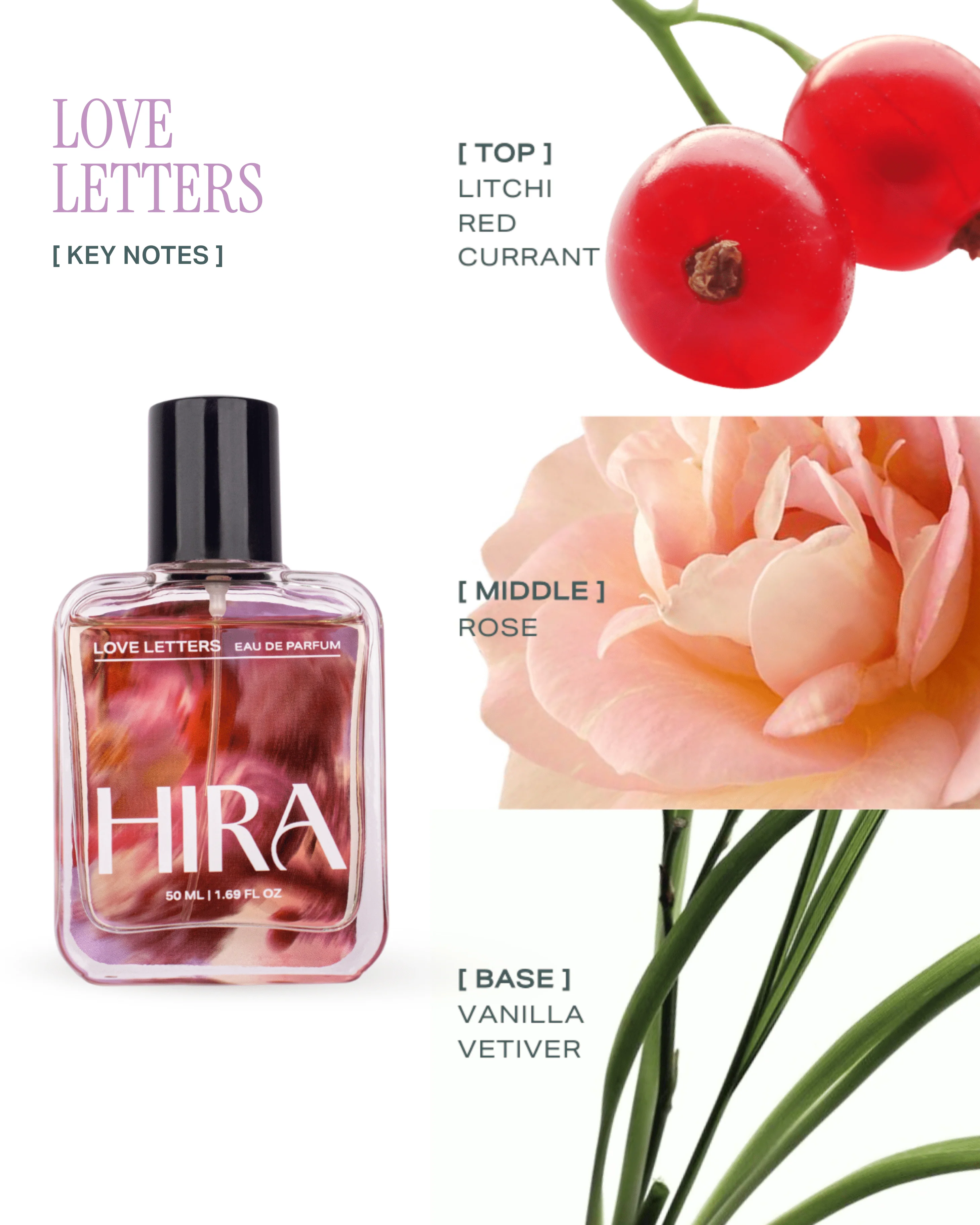 Hira Signature Perfume Collection for Her | Spicy, Citrus & Fruity Floral Notes |3 x 50ml - Image 3