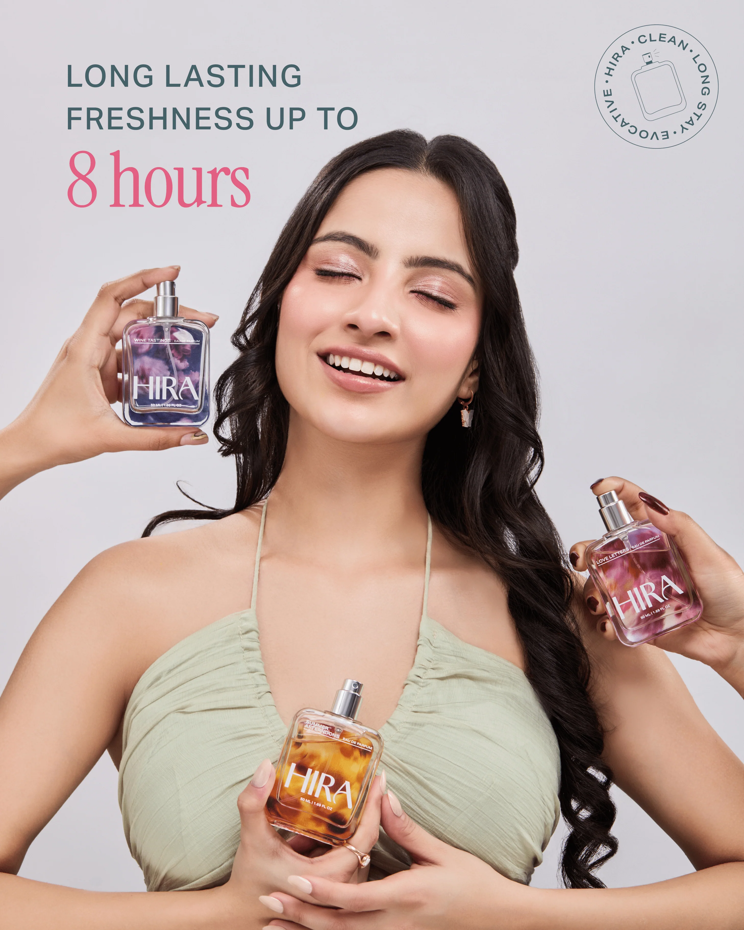 Hira Signature Perfume Collection for Her | Spicy, Citrus & Fruity Floral Notes |3 x 50ml - Image 6