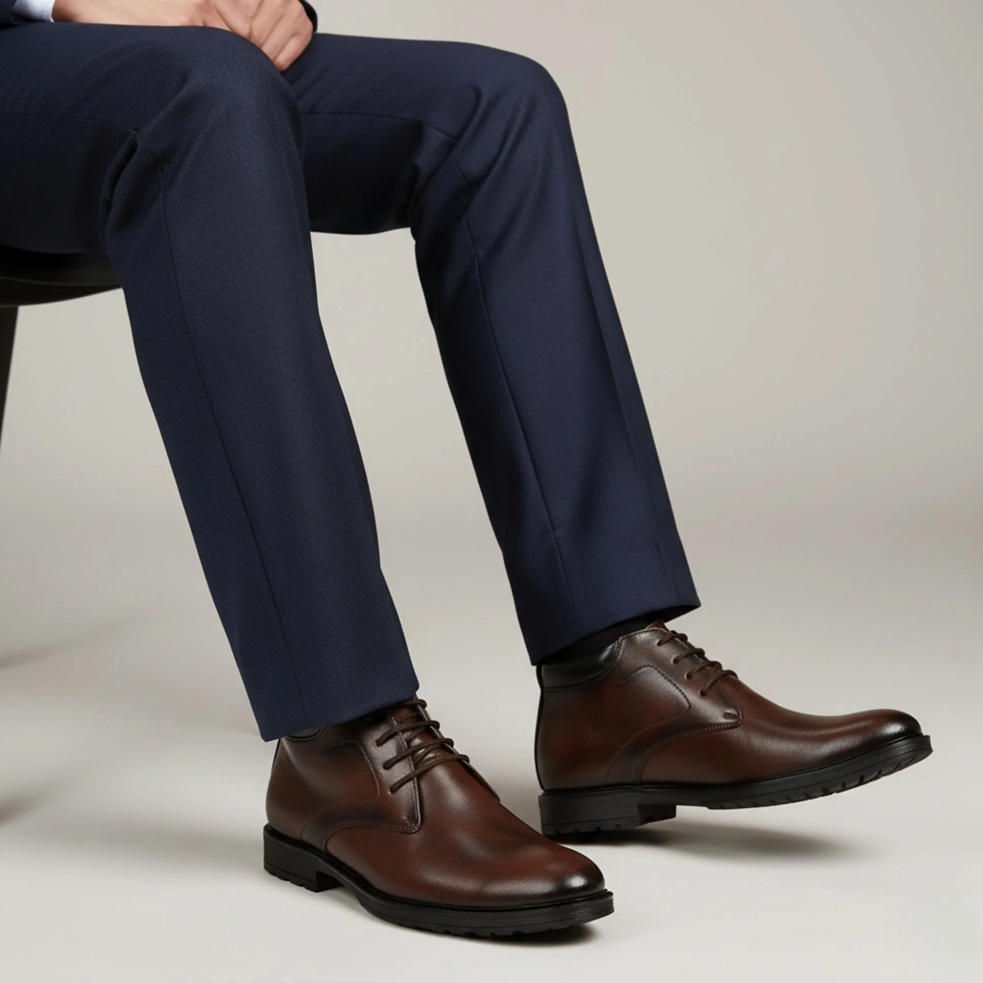 Hirolas® Men's Street line Brown Ankle Boots - Image 2