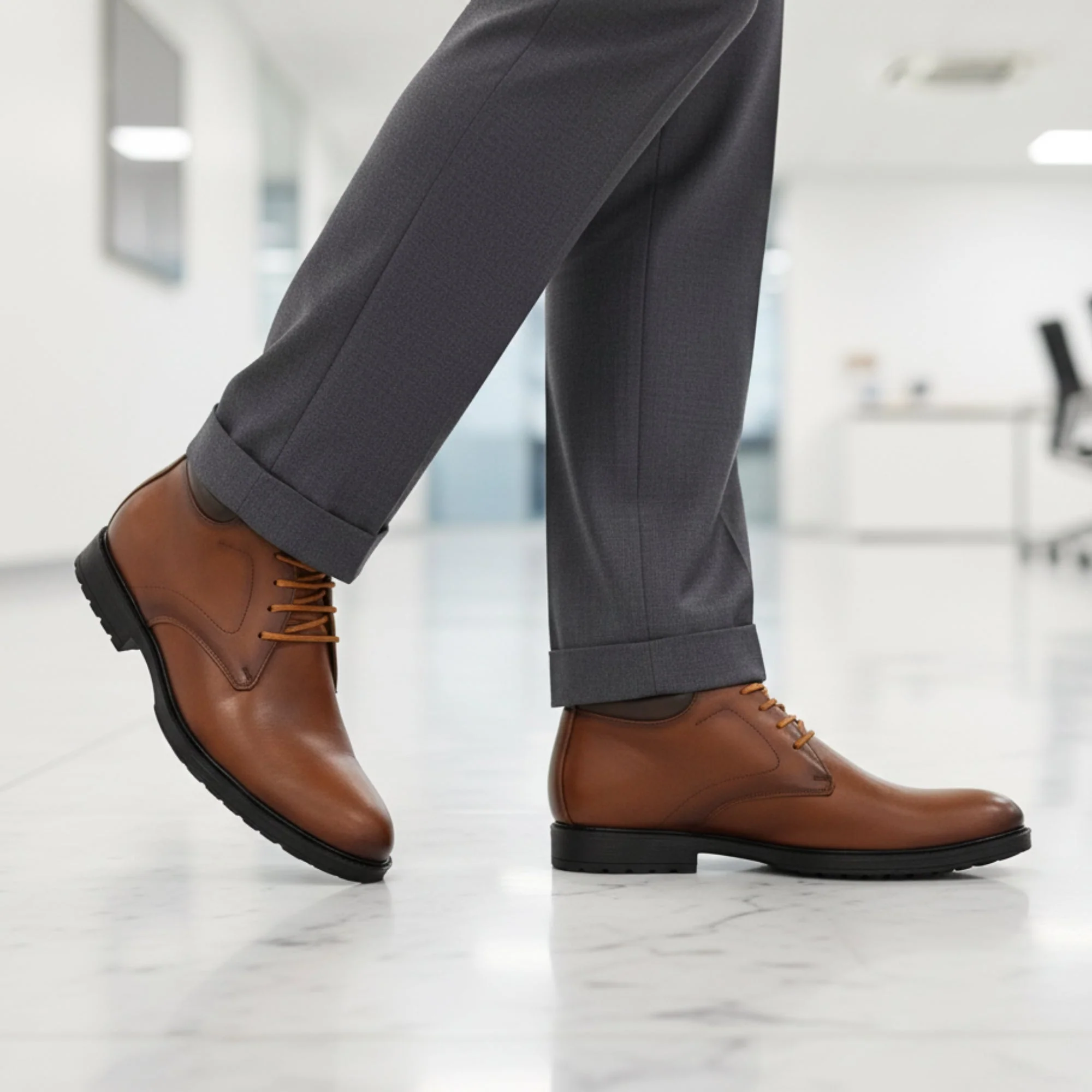 Hirolas® Men's Street line Tan Ankle Boots - Image 2