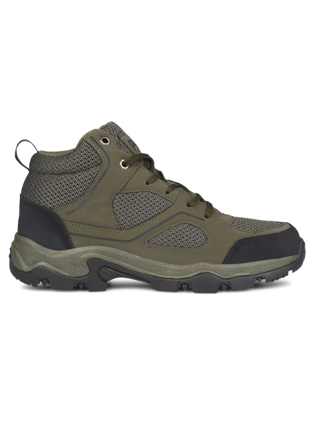 Hirolas Men Outdoor Walking & Trekking Ankle Shoes - Olive - Image 9