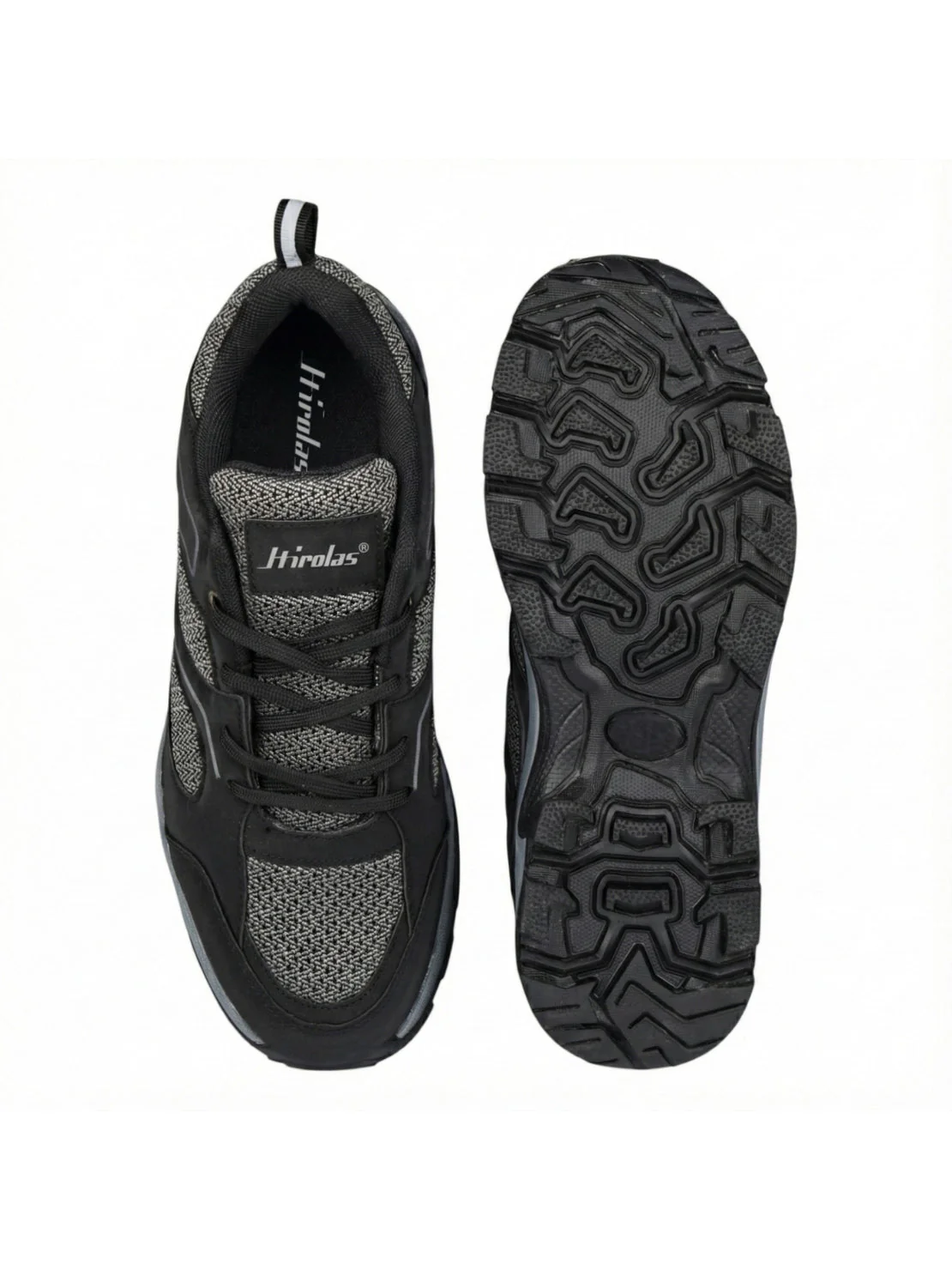 Hirolas Men Outdoor Walking & Trekking Shoes - Black - Image 6