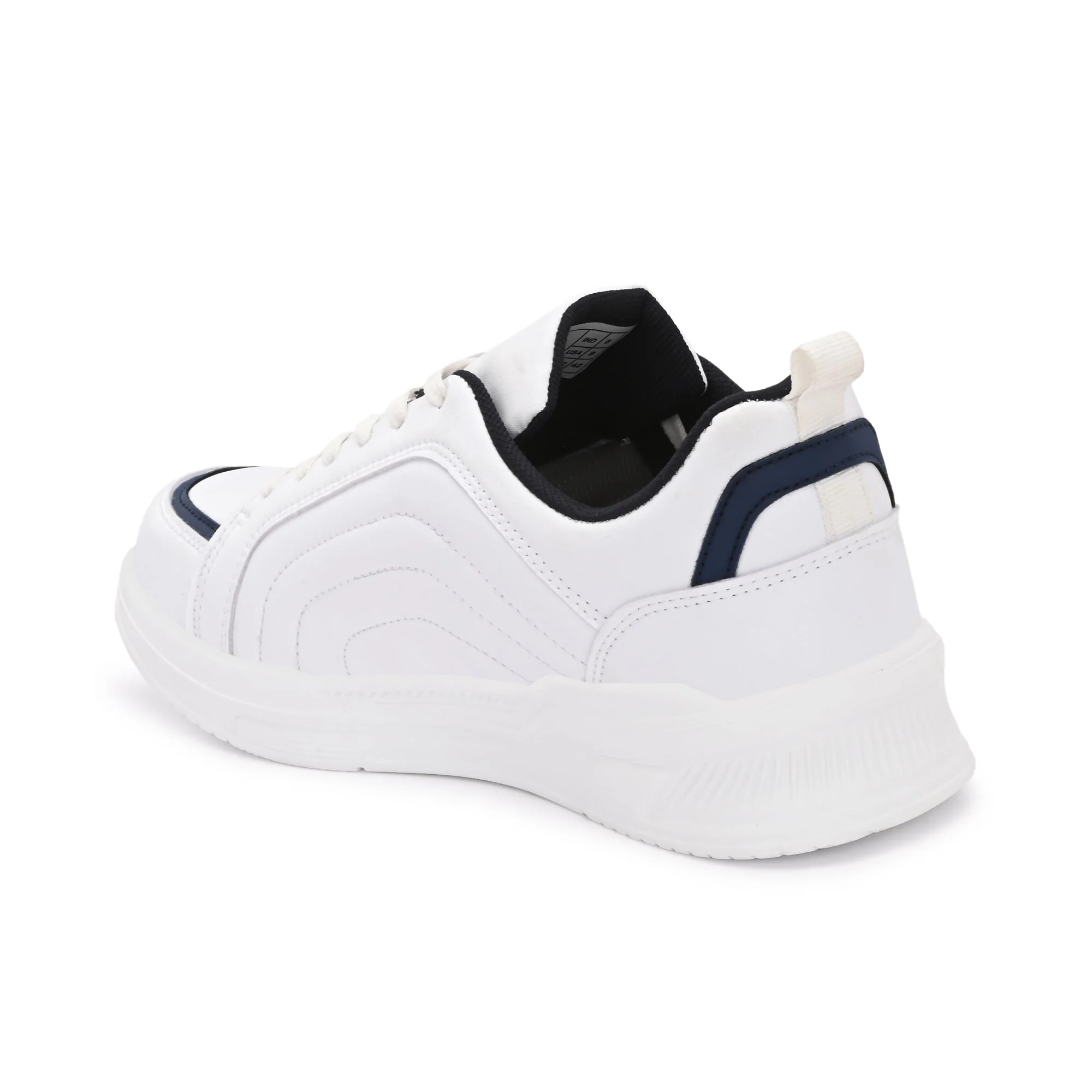 Hirolas Men’s White Comfortable Everyday Sneaker Shoes - Image 4