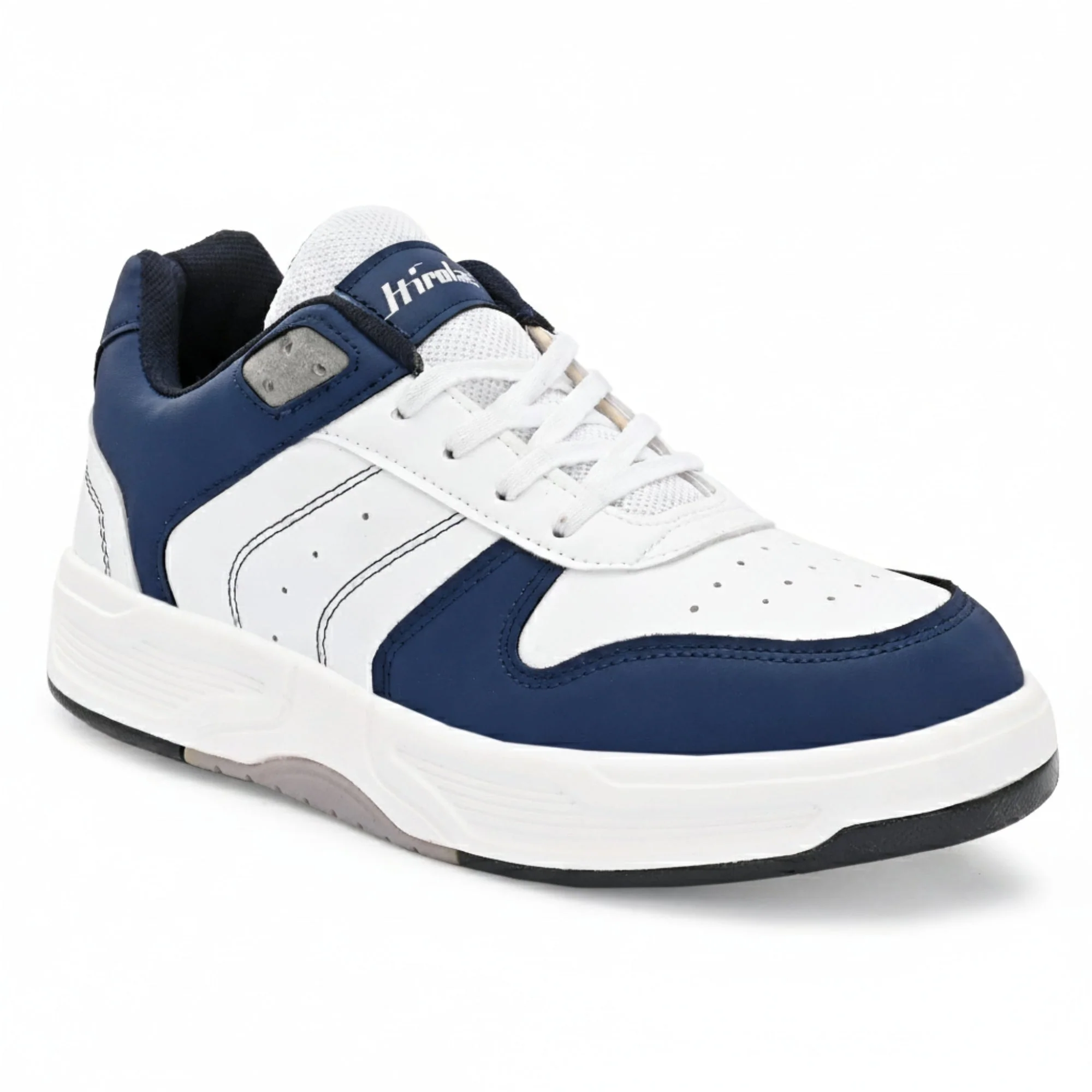 Hirolas Men's Blue & White Casual Sneaker Comfortable Daily Wear Shoes with Cushioned Insole & Durable Sole  HRL2084WHB - Image 9