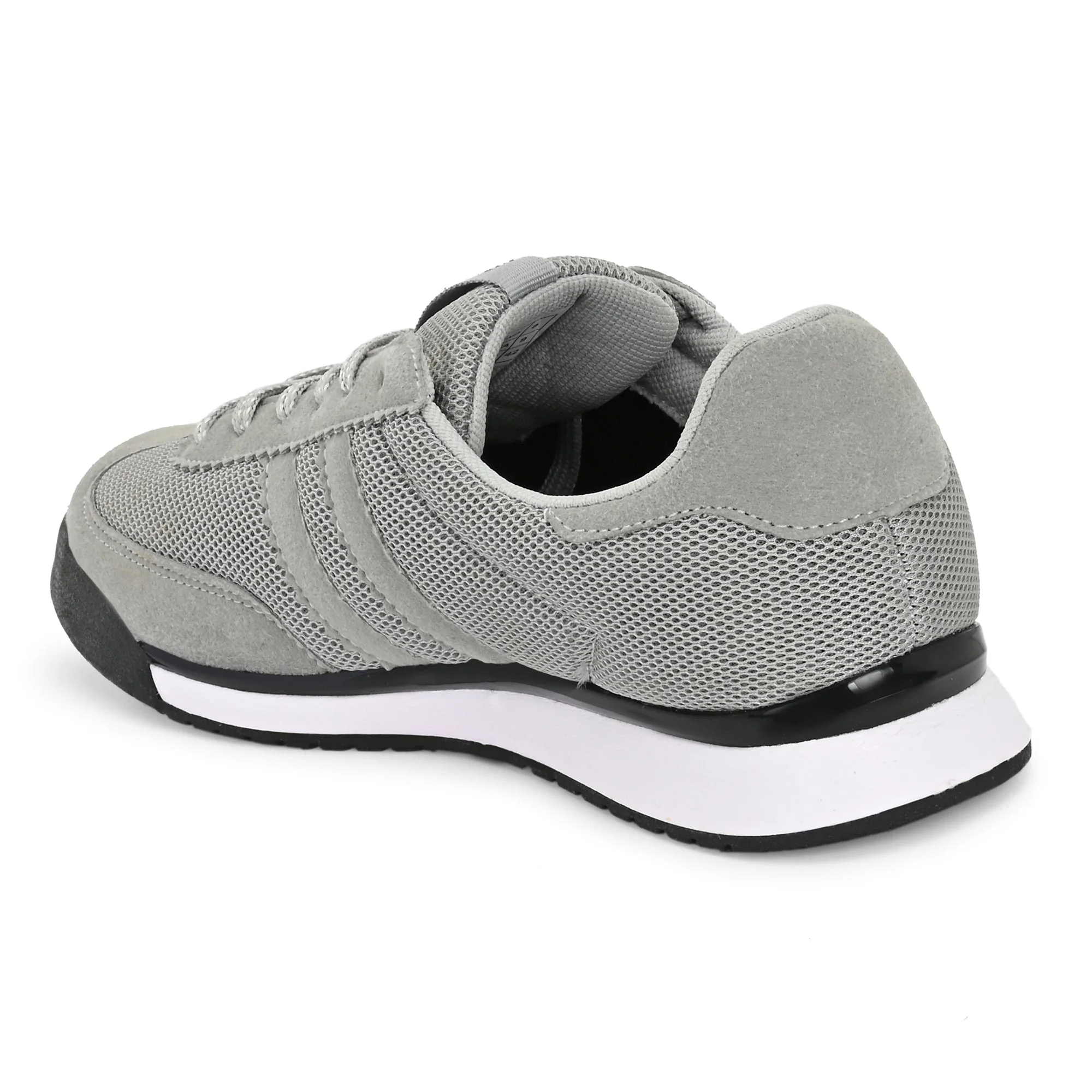 Hirolas Men's Grey Running Shoes Lightweight Breathable Mesh Sneaker Non-Slip Casual with Cushioning & Comfort Sole HRLSN01GRY - Image 5