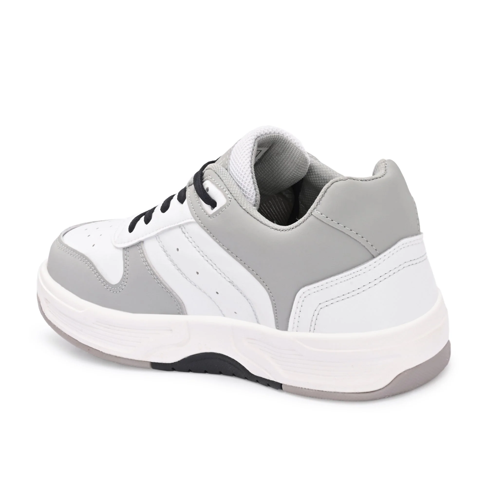 Hirolas Men's Grey & White Casual Sneaker Comfortable Daily Wear Shoes with Cushioned Insole & Durable Sole  HRL2084GRY - Image 4