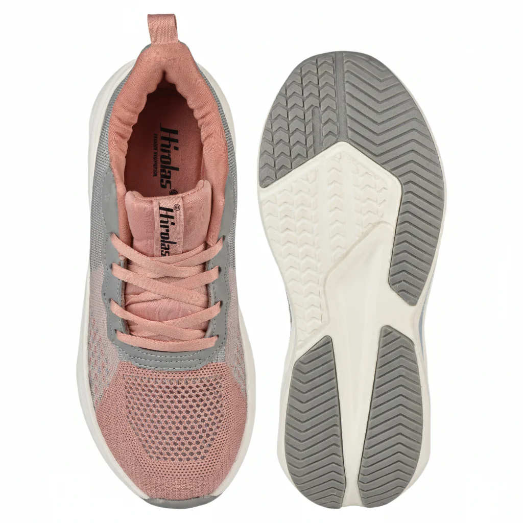 Hirolas Sports Casual Running Shoes Walking Jogging Gym Sneakers Comfortable Breathable Trainers Athletic Sports_Shoes for women - Pink - Image 7