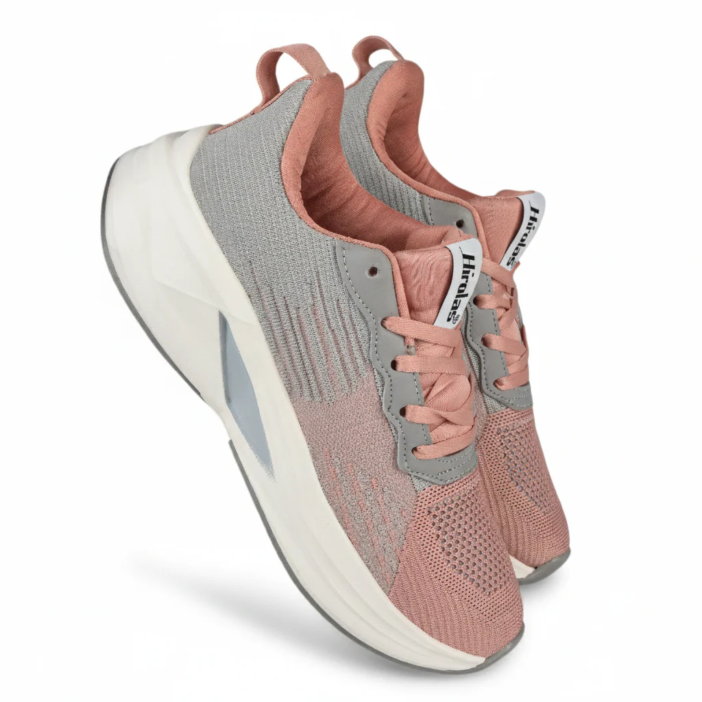 Hirolas Sports Casual Running Shoes Walking Jogging Gym Sneakers Comfortable Breathable Trainers Athletic Sports_Shoes for women - Pink - Image 8