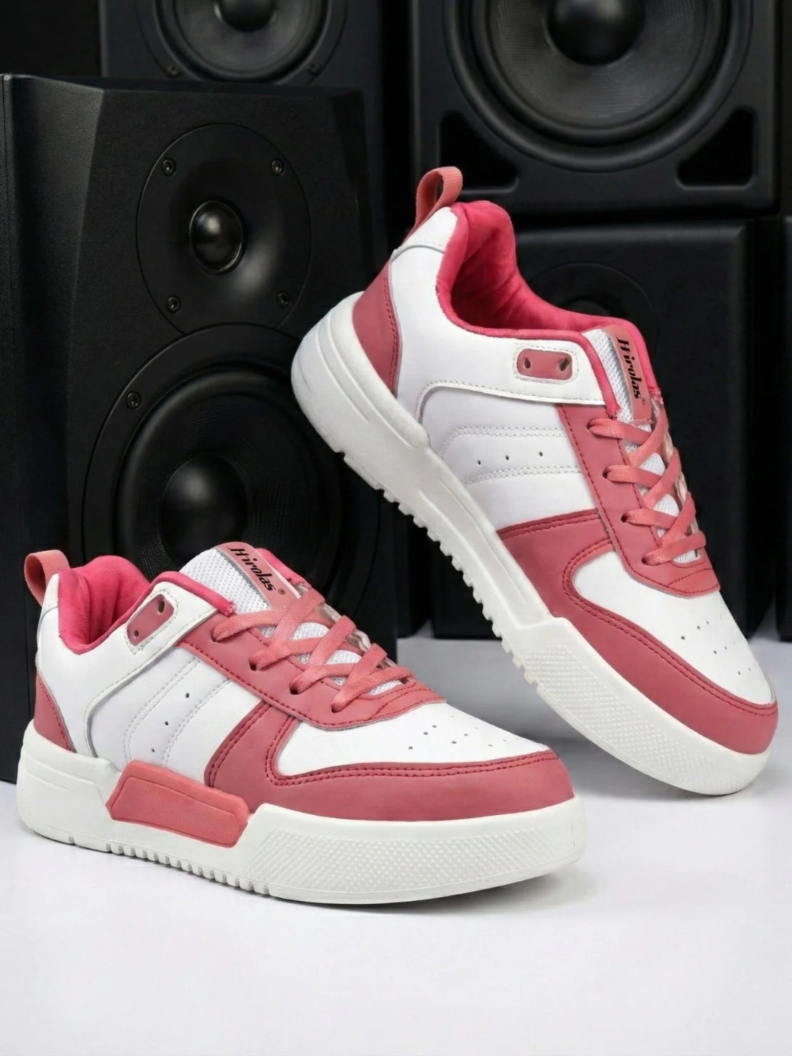 Hirolas Urbania Women's Everyday Comfort Sneaker_Shoes - White/Pink - Image 3