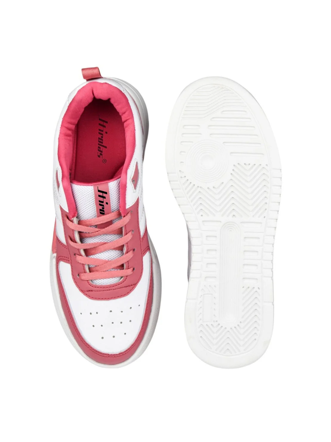 Hirolas Urbania Women's Everyday Comfort Sneaker_Shoes - White/Pink - Image 6