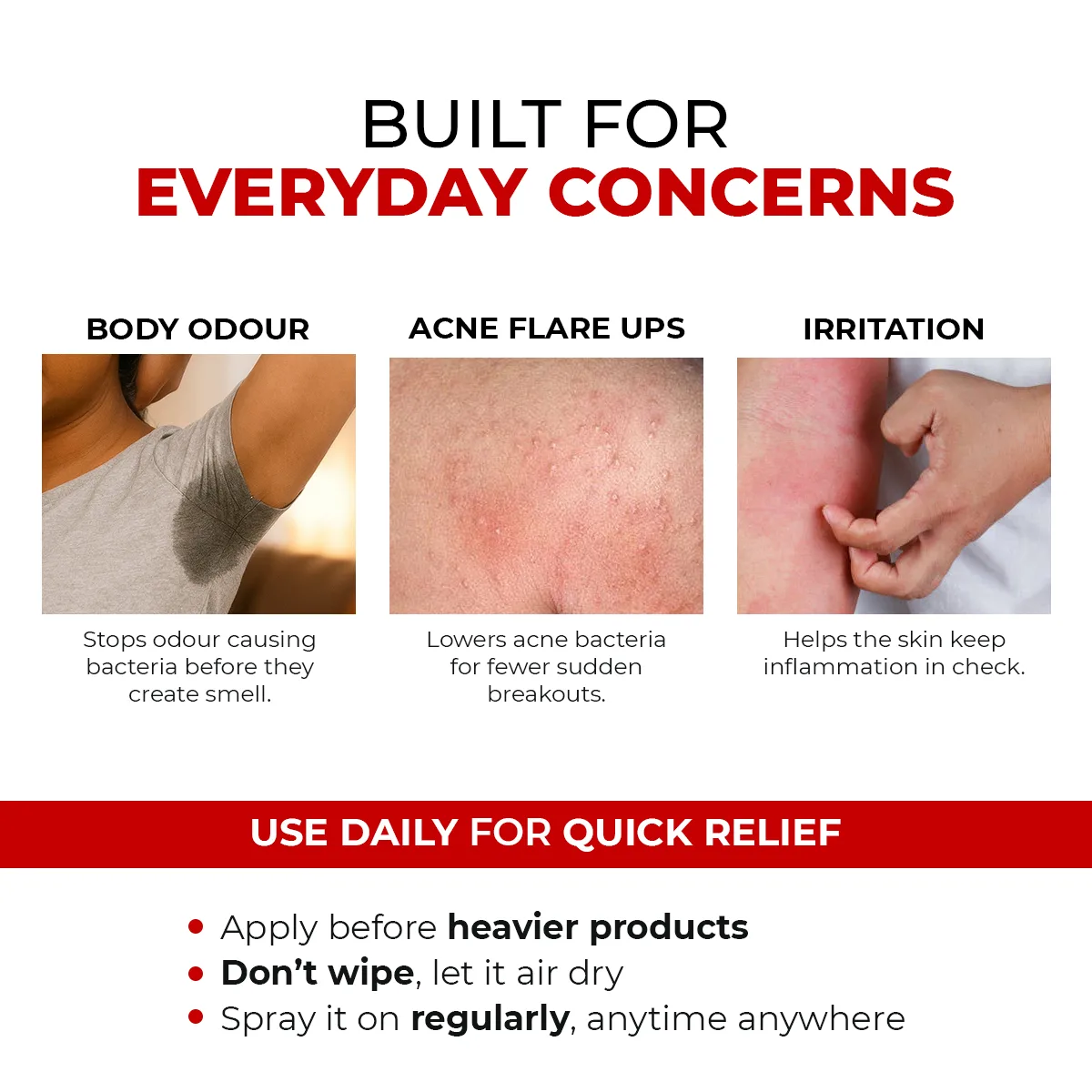 HOCL Daily Spray | Fights Body Odour, Acne & Irritation | 100 ml | AF - Image 3