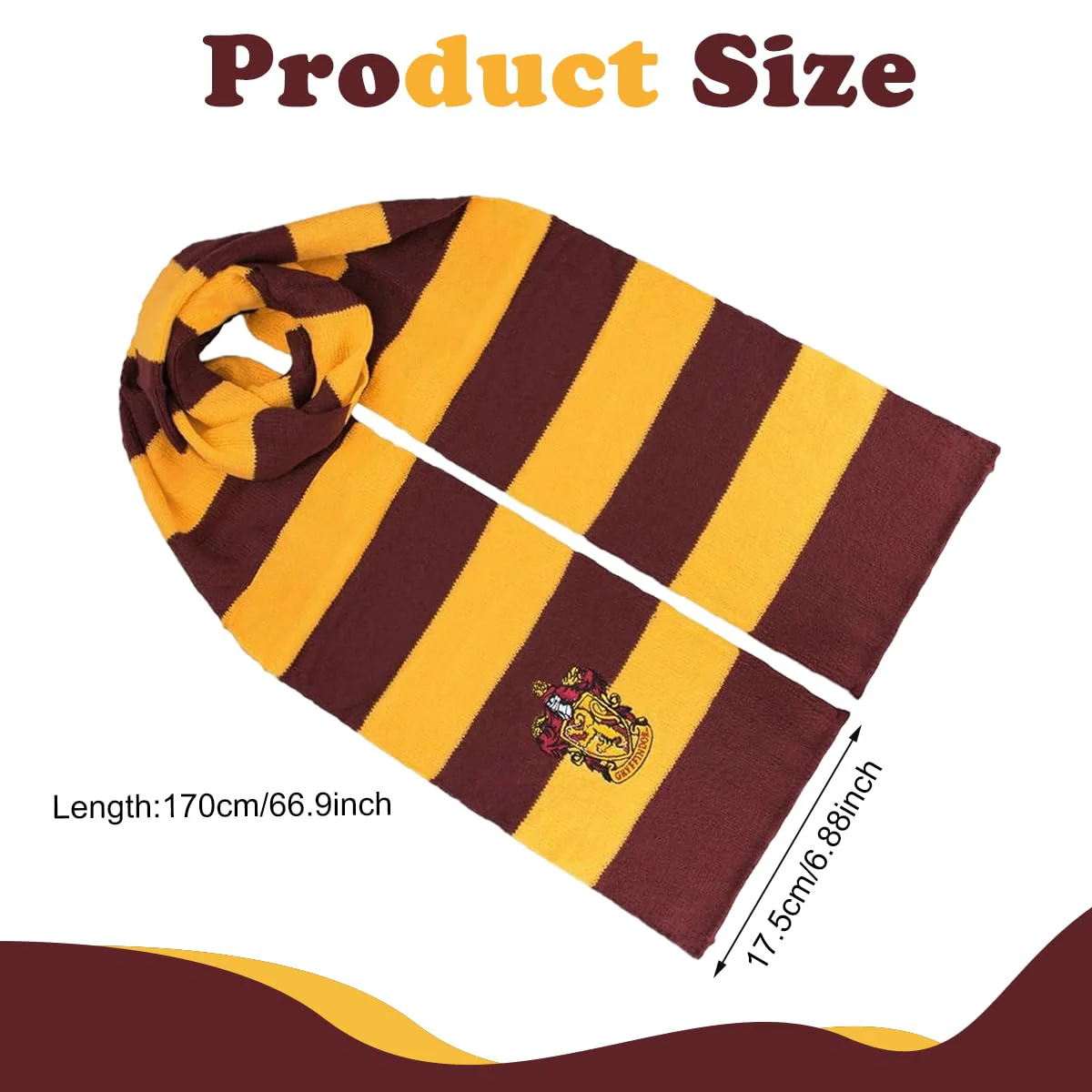Hogwarts House Scarf – 62 Inch | Harry Potter - Image 7