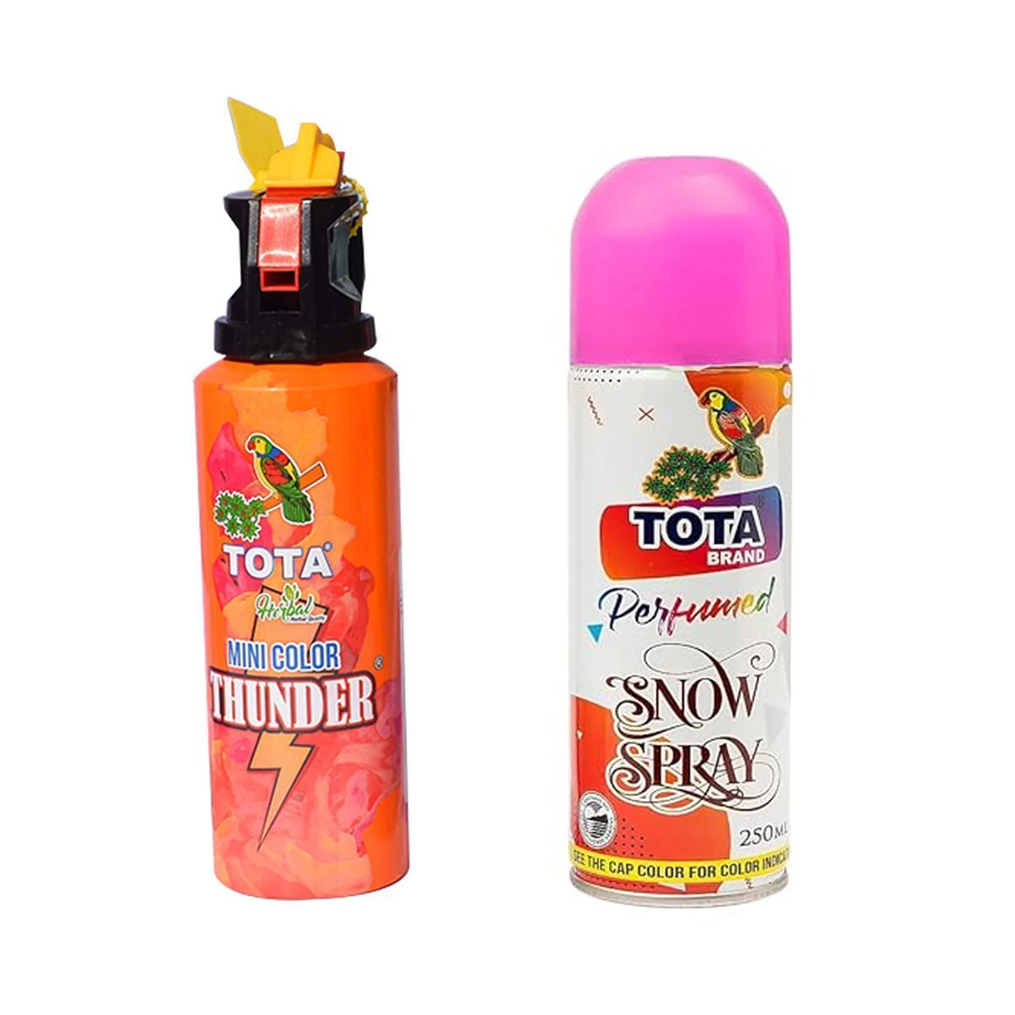 Holi Festival Combo Gift Pack with Gold Gulal, Thunder Spray, Snow Spray, Herbal Colour, Balloons - Image 3