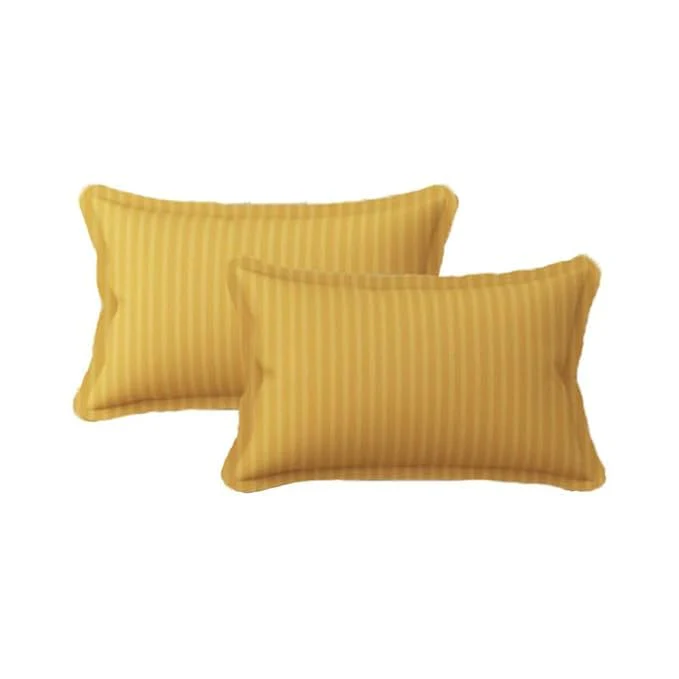 Homecrown Cotton Feel Striped Elastic Fitted Double Bedsheet with 2 Pillow Covers – 72x78 Inch – Yellow - Image 5