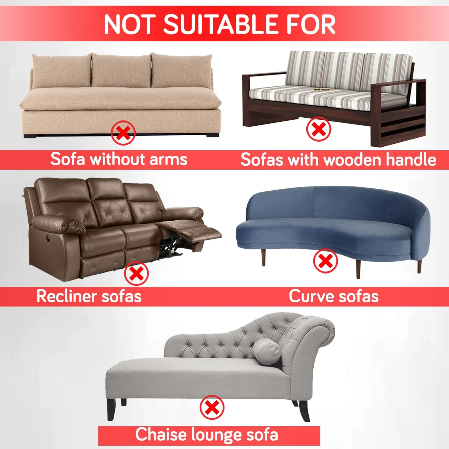 Homecrown Stretchable Fully Covered 5 Seater Sofa Cover Set (3+1+1) – Feather Design, Universal Fit & Non-Slip Protection - Image 13