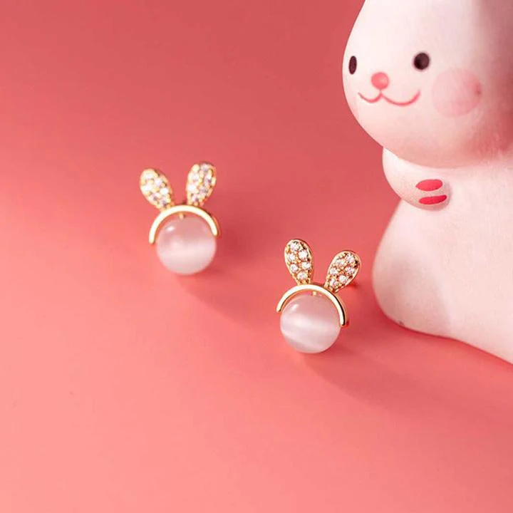 Honey Bunny Silver Stud Earring - Image 4