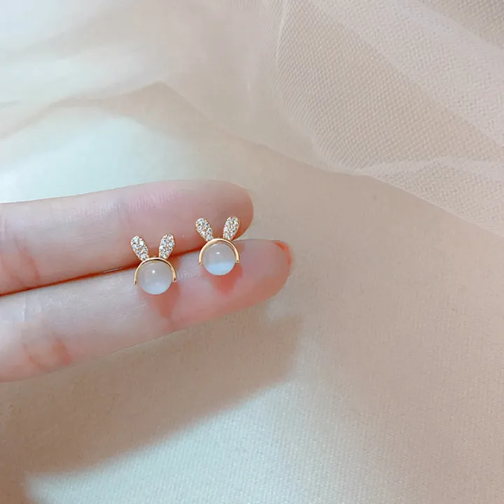Honey Bunny Silver Stud Earring - Image 6