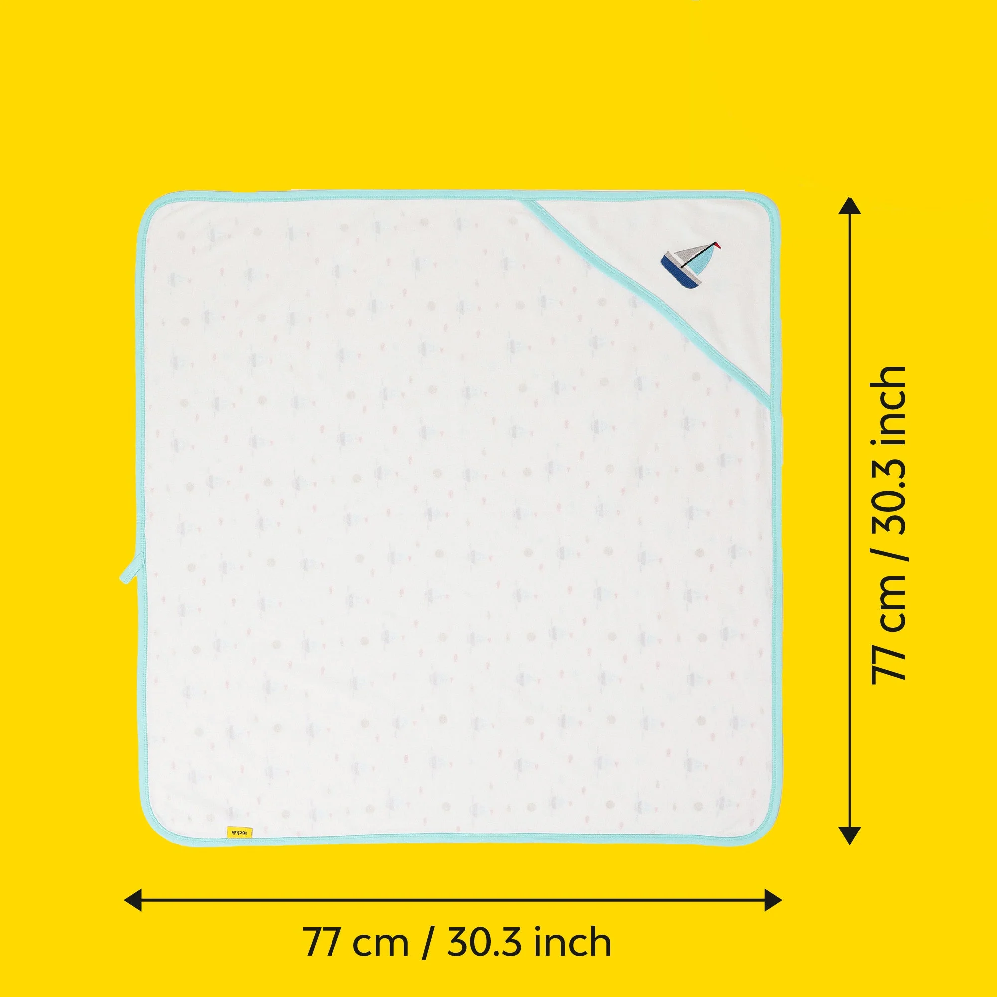 Hooded Cotton Baby Blanket | Set Of 2 - Image 13