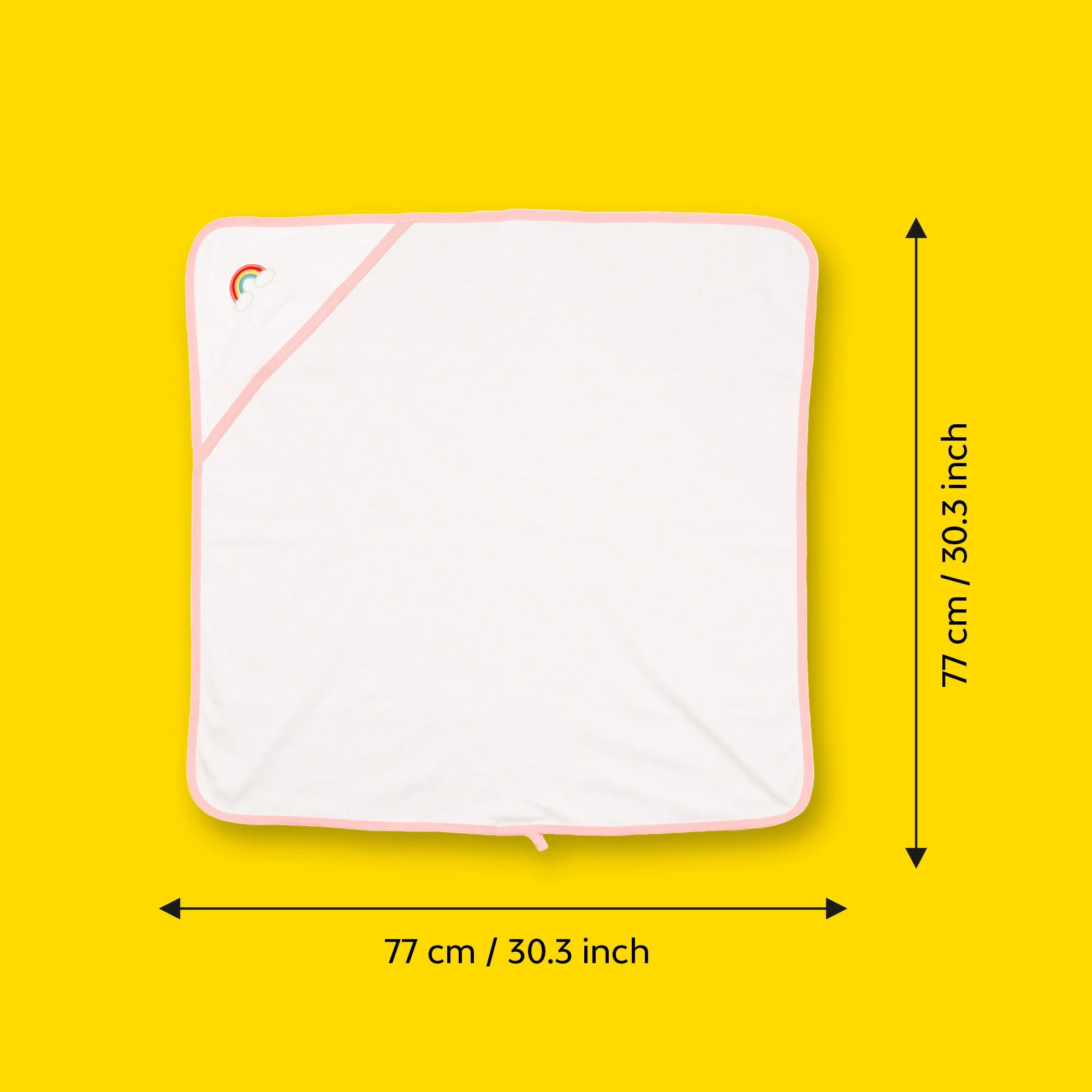 Hooded Cotton Baby Blanket | Set Of 2 - Image 9