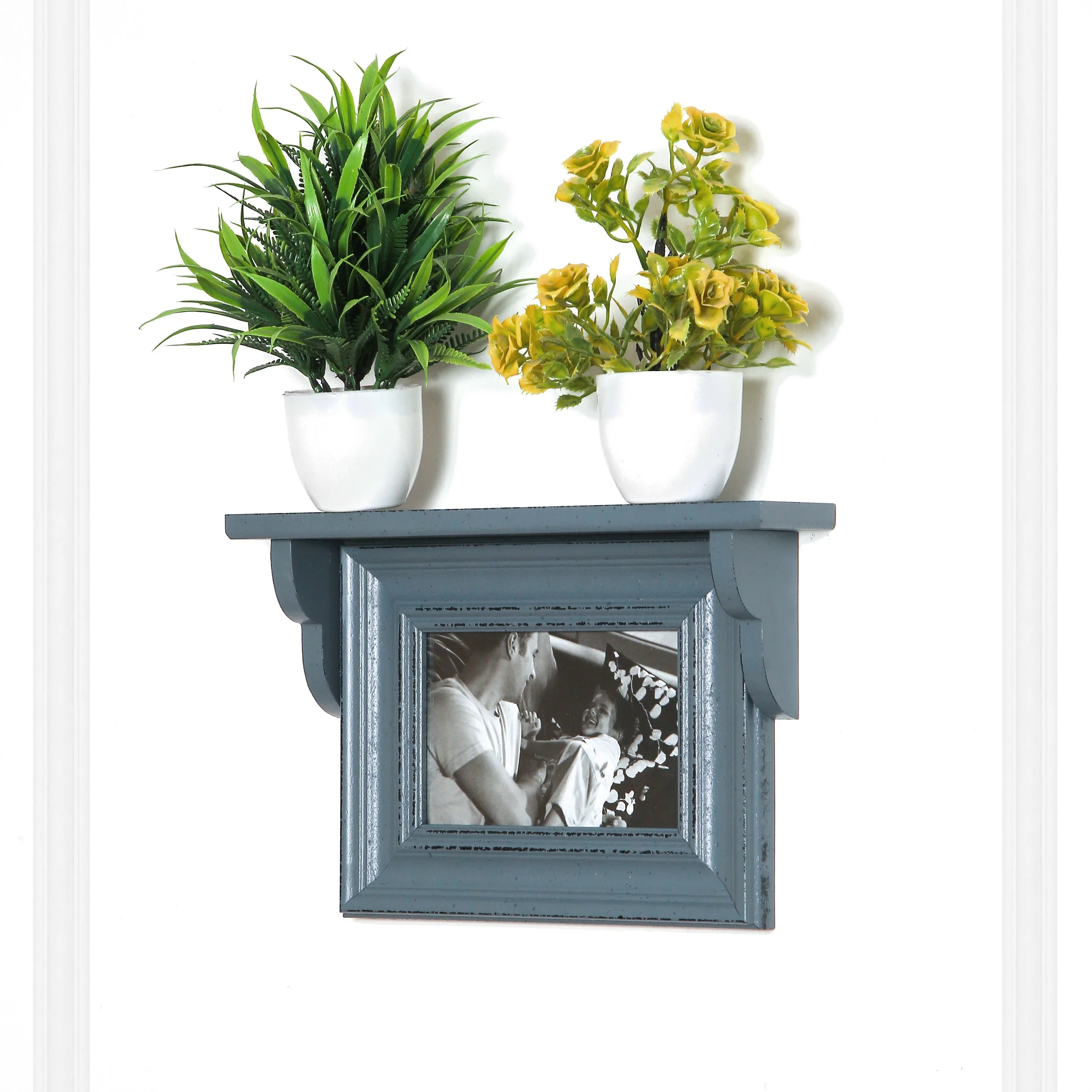 Horizontal photoframe with wooden shelf - Image 4