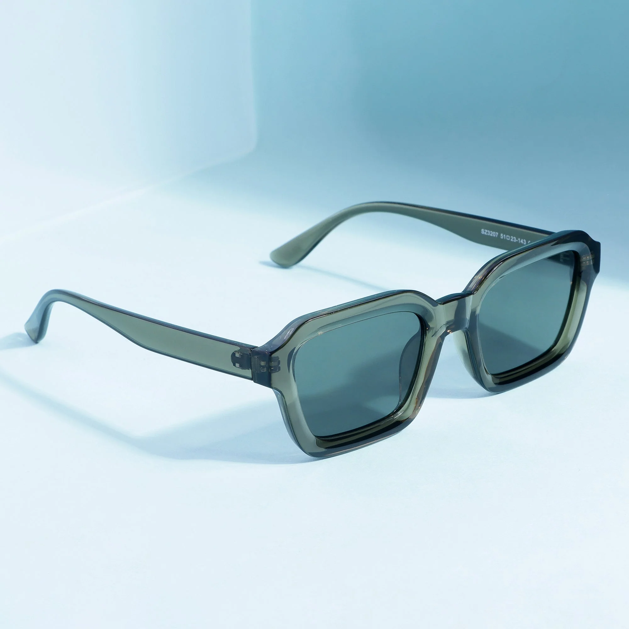 Hunter Green Square Sunglasses - Image 5