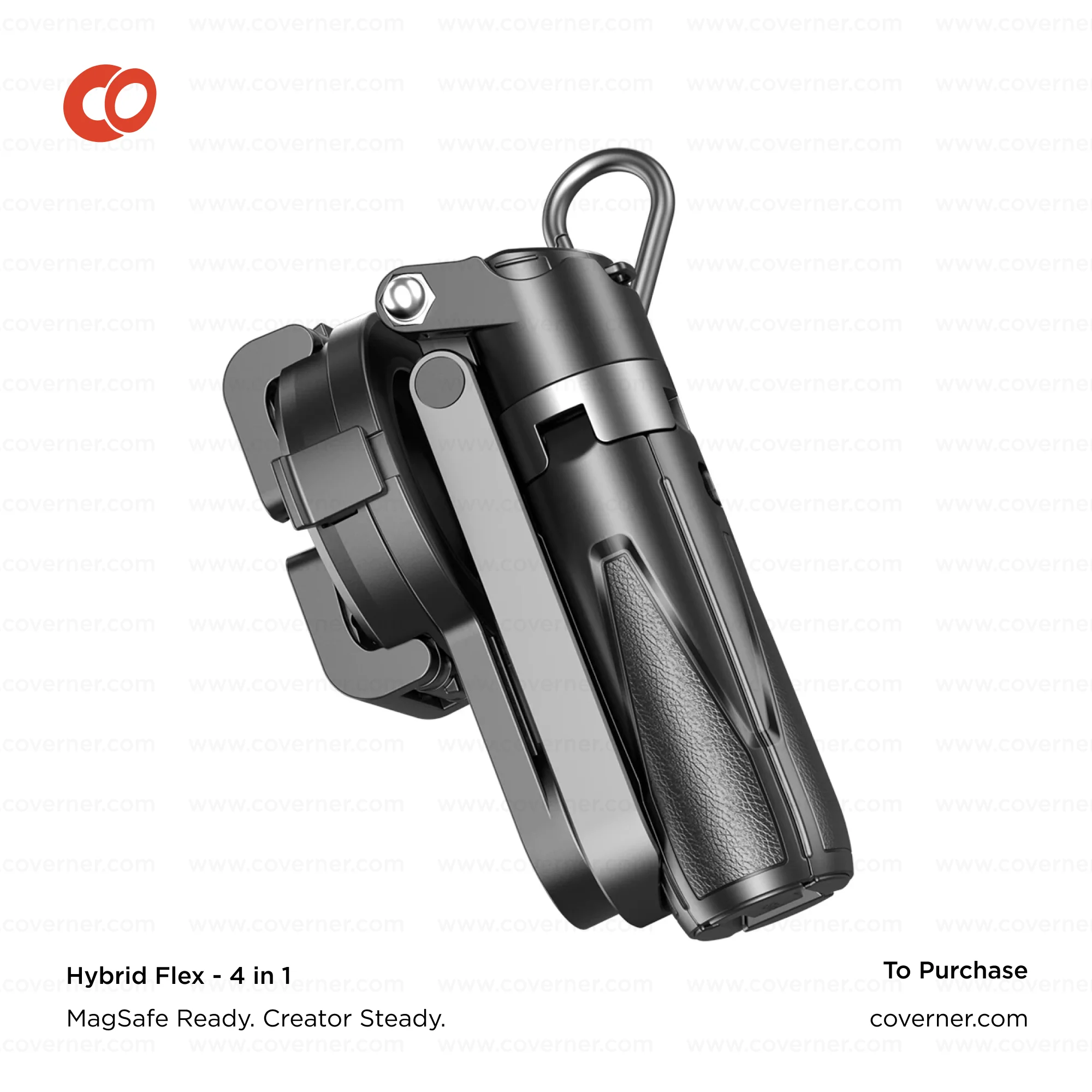 Hybrid Flex – 4-in-1 MagSafe Tripod, Selfie Stick, Wireless Grip & Camera Handle by Coverner India - Image 9