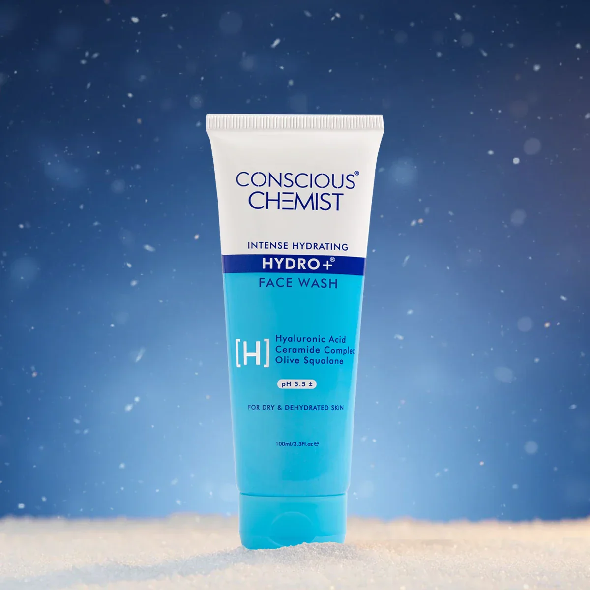 Hydrating Face Wash For Dry Skin | Hyaluronic Acid & Ceramides | 100 ml | CK