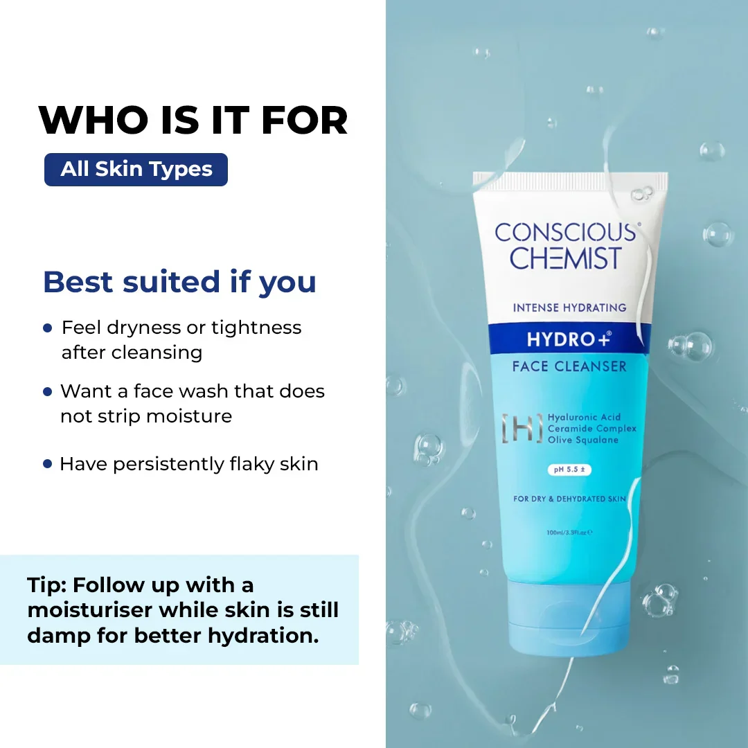 Hydrating Face Wash For Dry Skin | Hyaluronic Acid & Ceramides | 100 ml | Sale - Image 7