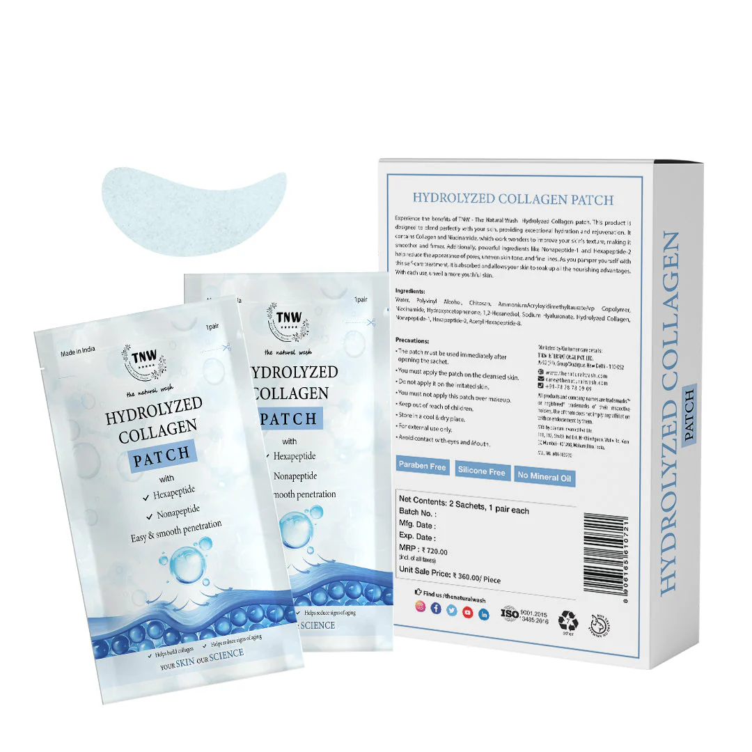 Hydrolyzed Collagen Patch for Firm & Fresh skin | 2 Sachet, 1 Pair Each . - Image 2