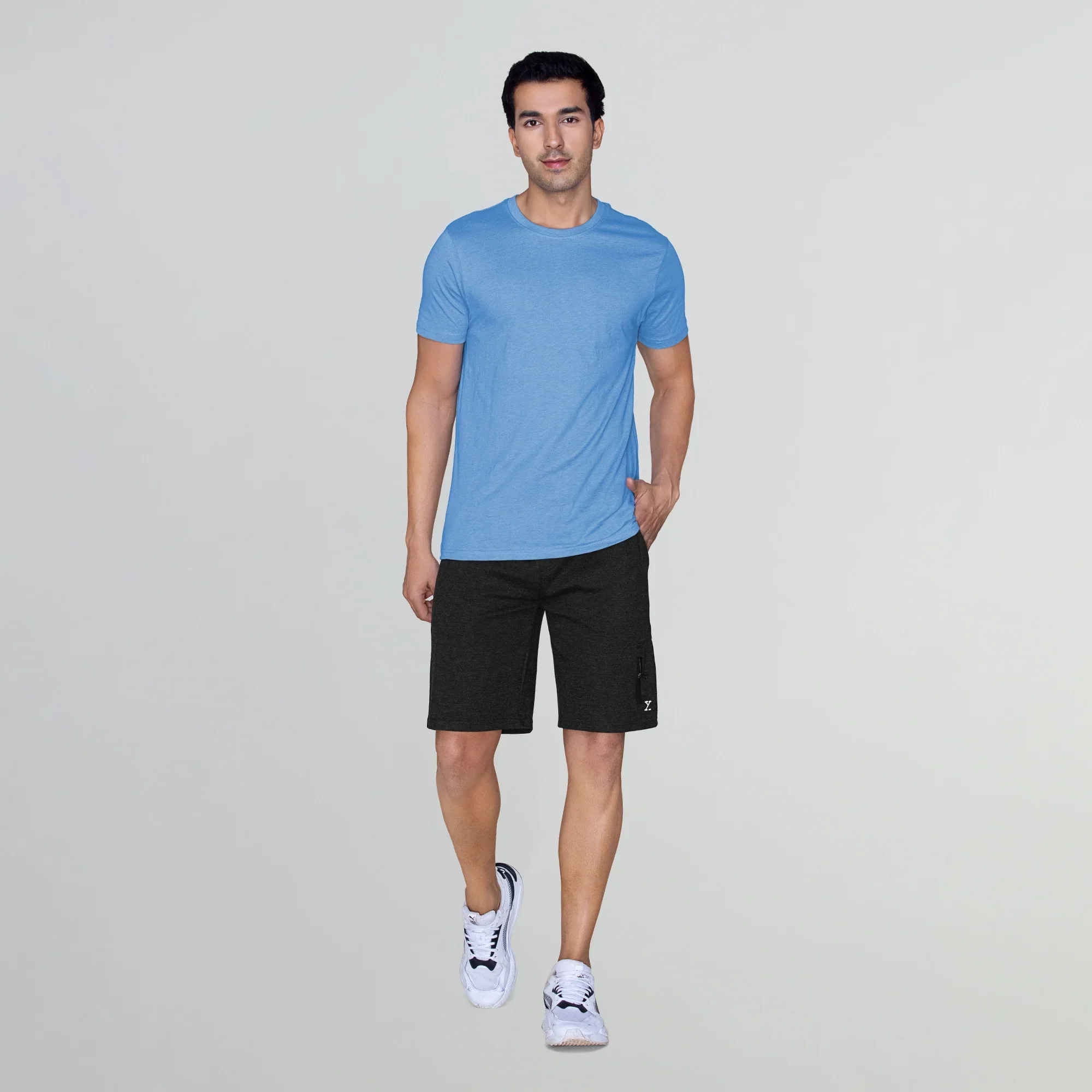 Hype Cotton Rich Shorts Pitch Black - Image 2