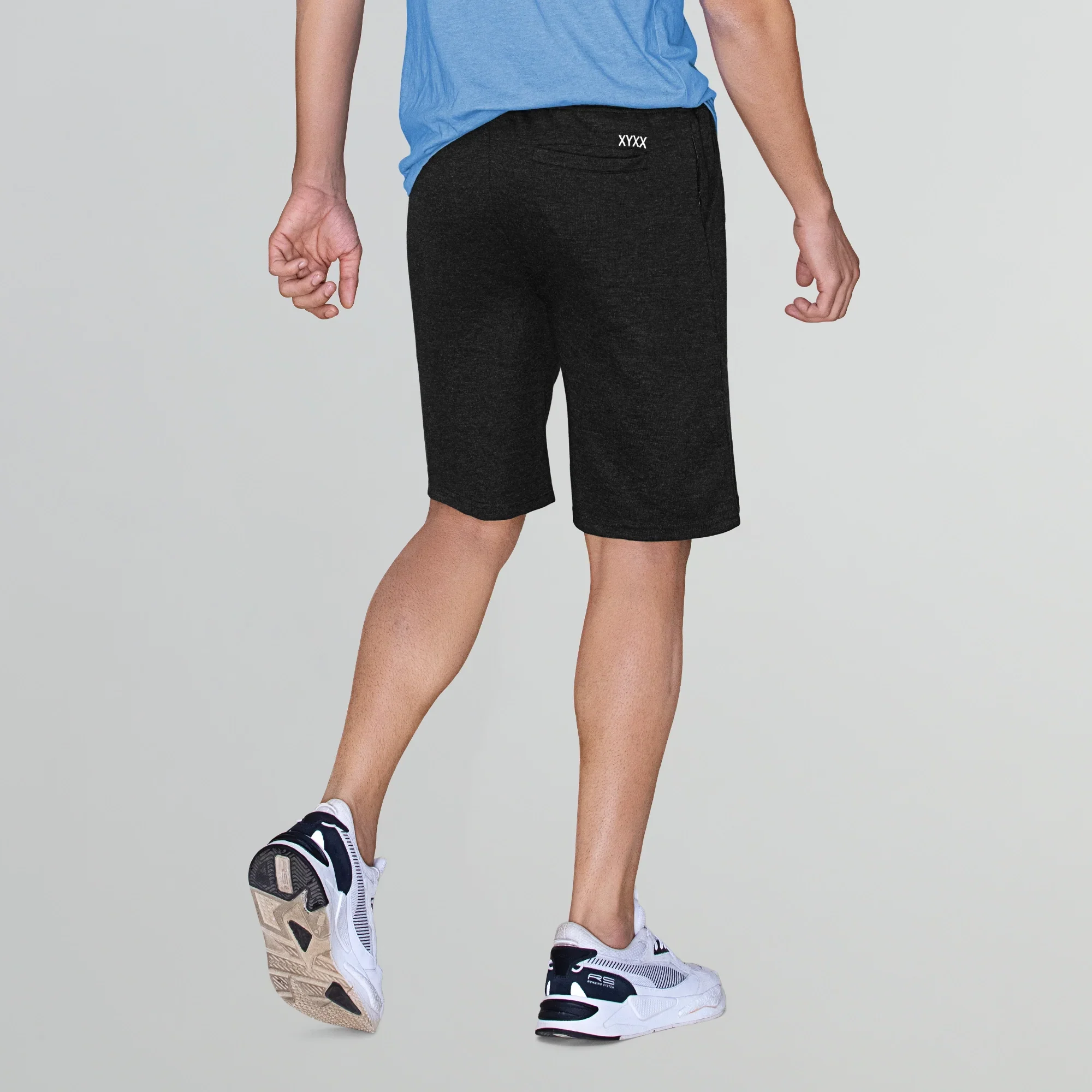 Hype Cotton Rich Shorts Pitch Black - Image 4