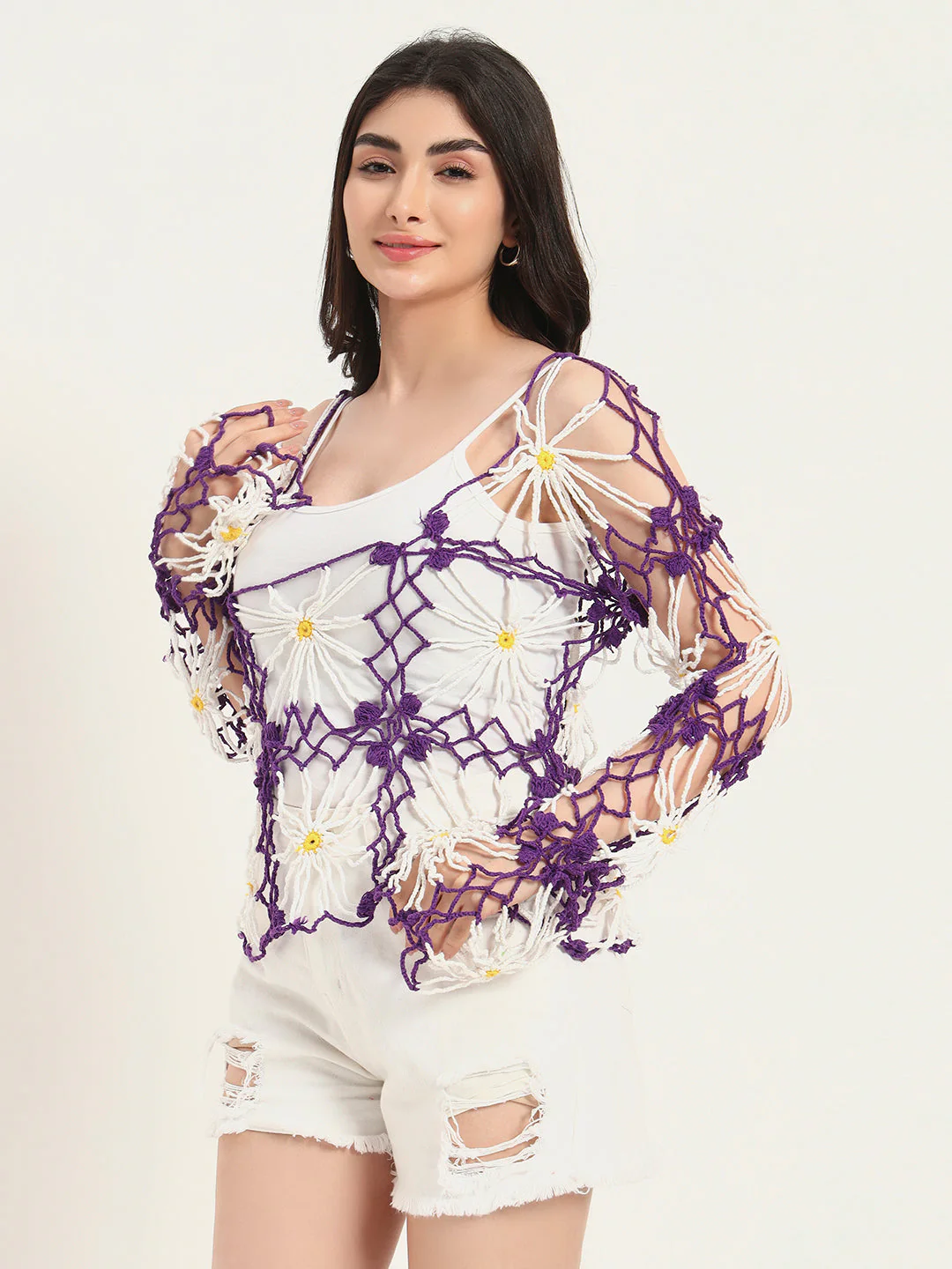 Ibiza Crochet loose shrug - Image 3