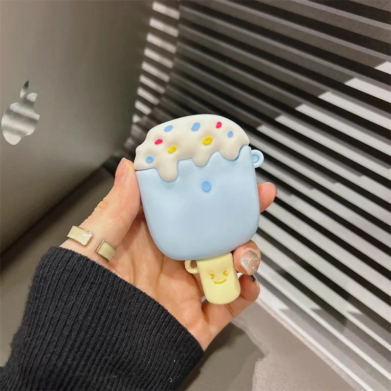 Ice Cream AirPods Case & Cover – Silicone Cone Design with Hook | Coverner India - Image 4