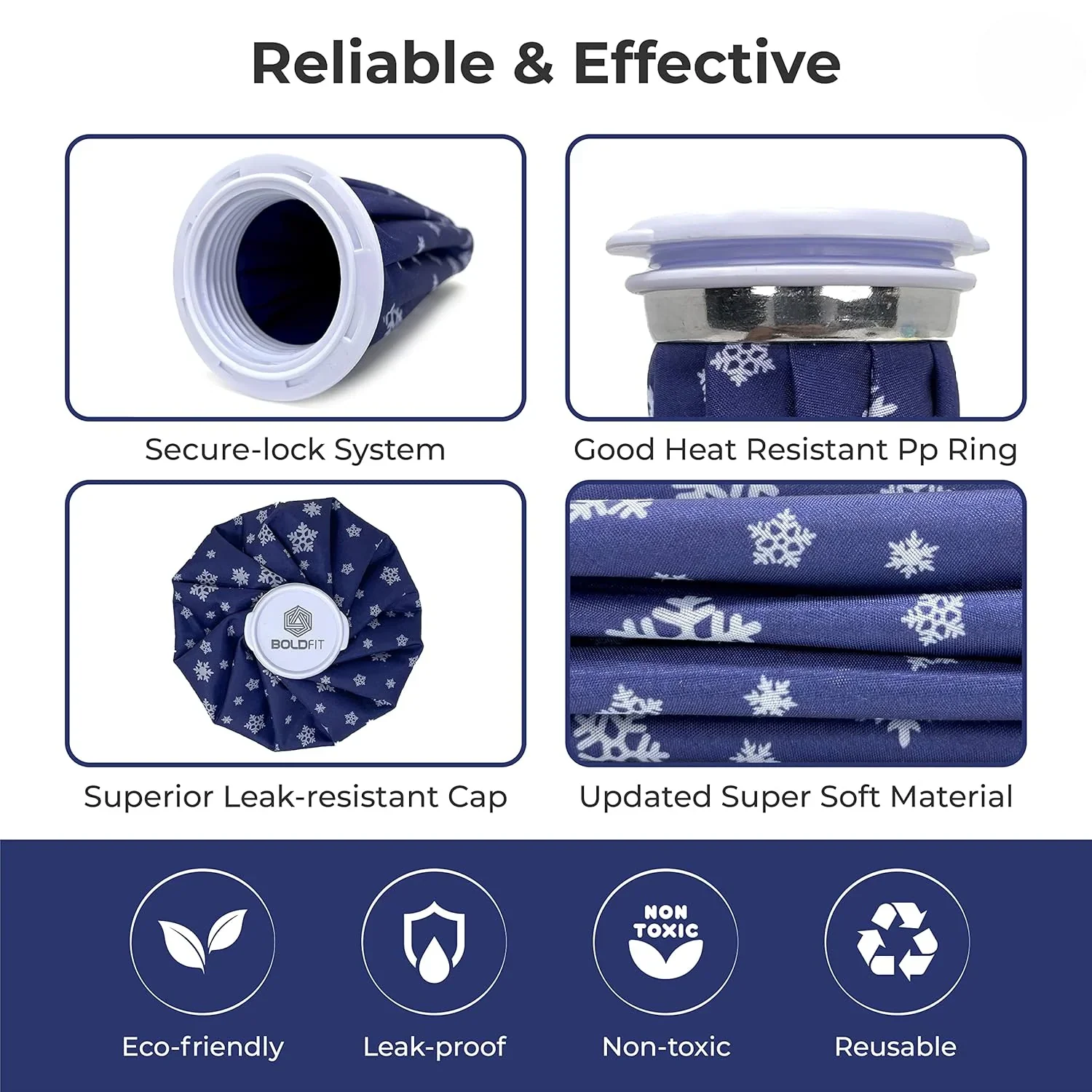 IceMate: Reusable Cold Compress Bag, 9-Inch Leak-Proof Ice Pack for Pain Relief, Swelling, Sports Injuries, Cramps & First Aid Therapy - Image 4