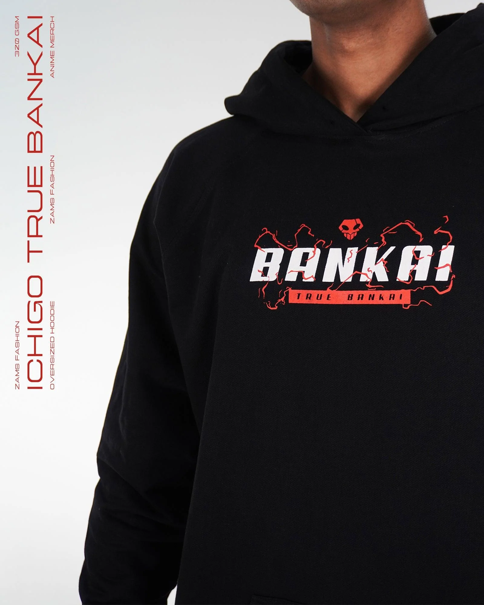 Ichigo True Bankai / Bleach / Oversized Hoodie - Image 2